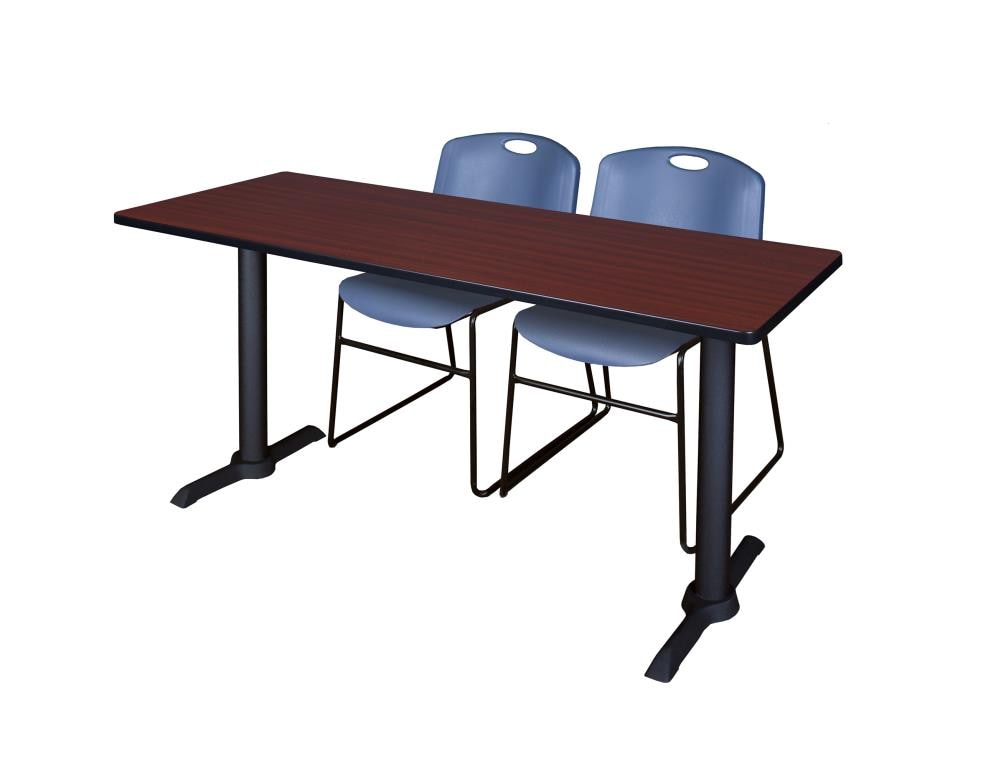 Regency MTRCT6624MH44BE Training Brown 4-Person Training Table (66-in W x 29-in H)