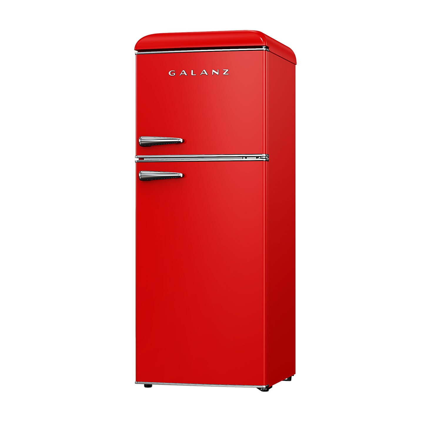 Galanz GLR46TRDER Retro Compact Refrigerator with Freezer Mini Fridge with  Dual Door, Adjustable Mechanical Thermostat, 4.6 Cu Ft, Red
