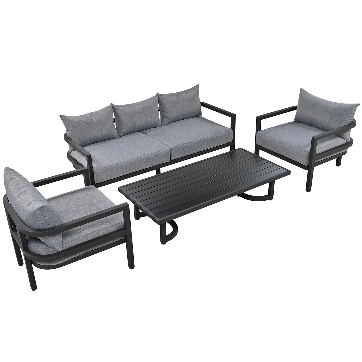 SINOFURN SYA020390GY Patio-Conversation-Sets - View #15