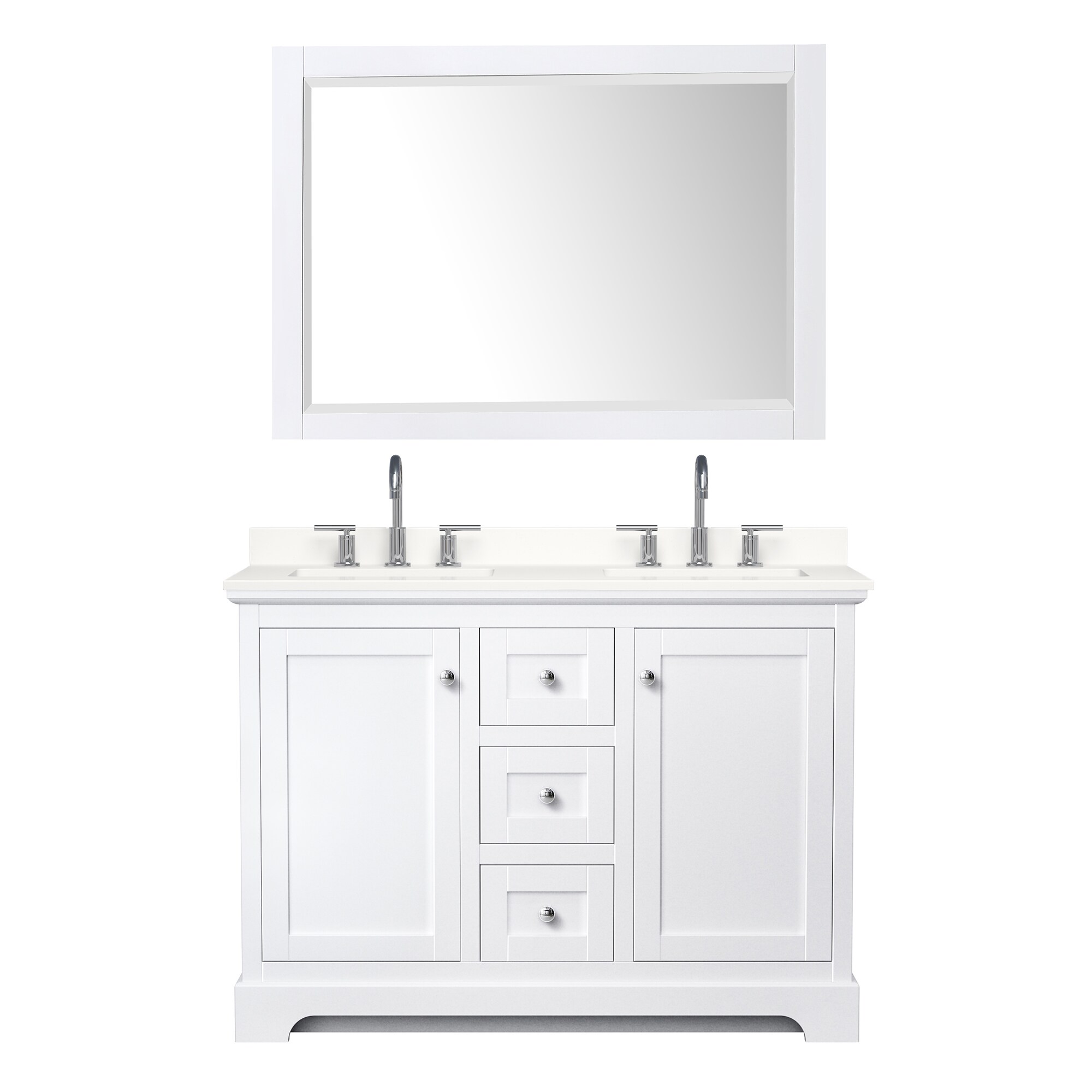 Wyndham Collection WCV232348DWHWQUS3M46 Bath-Vanity-Combo - View #2