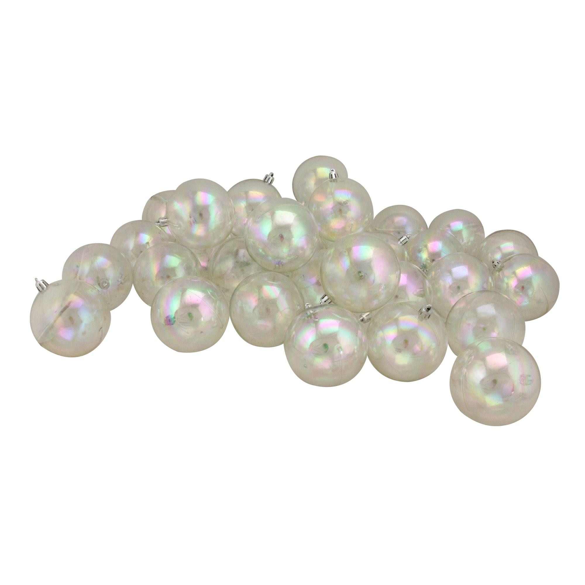 Northlight 32282298 32 -Pack Clear Standard Indoor Ornament set Shatterproof