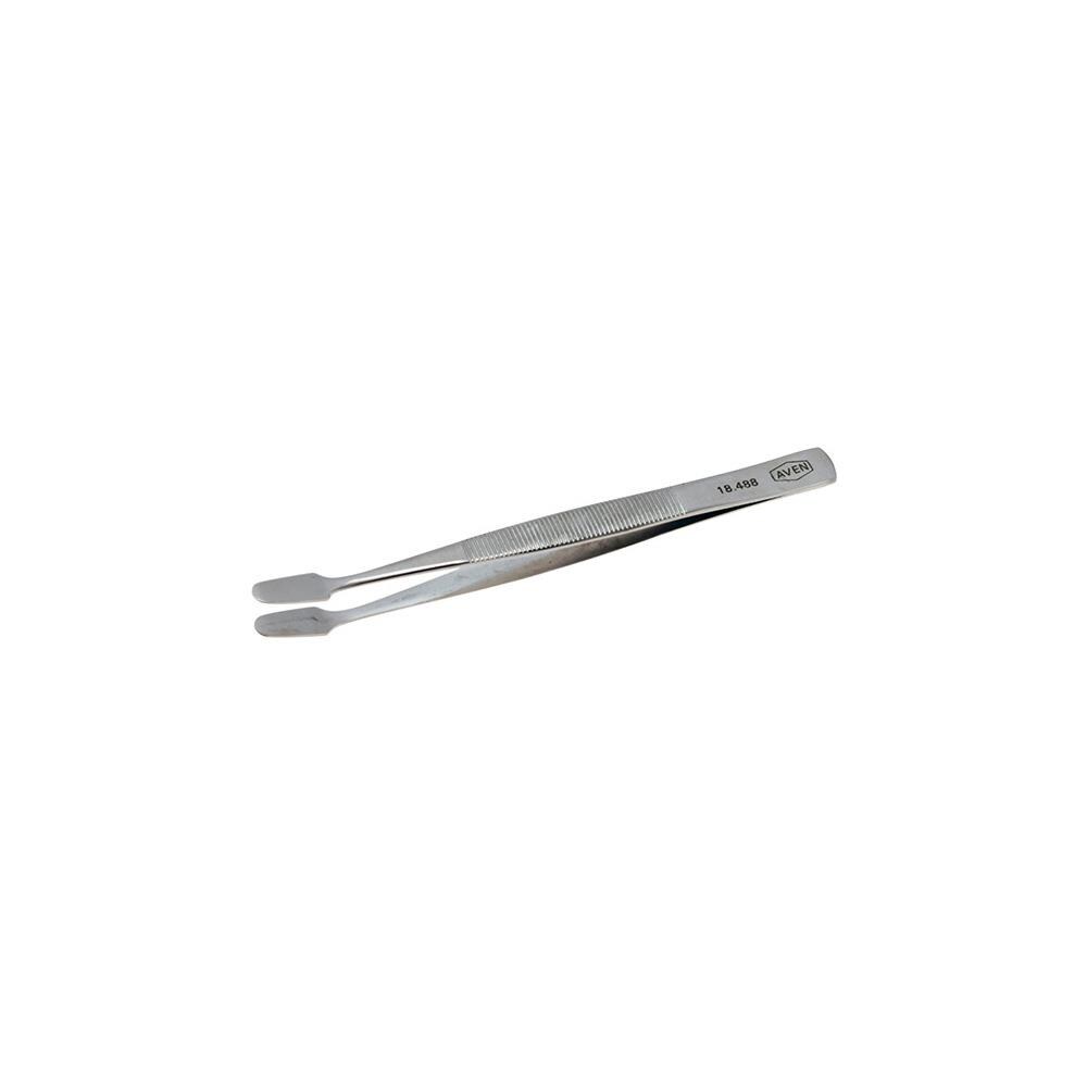 Total Tool ZX9AVEN385 General Purpose Offset Spade Tip Tweezers- 4.5 -in