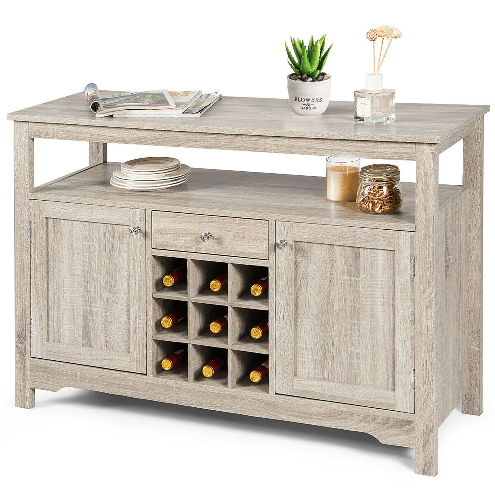 Costway SXL00119 Modern Gray Console table