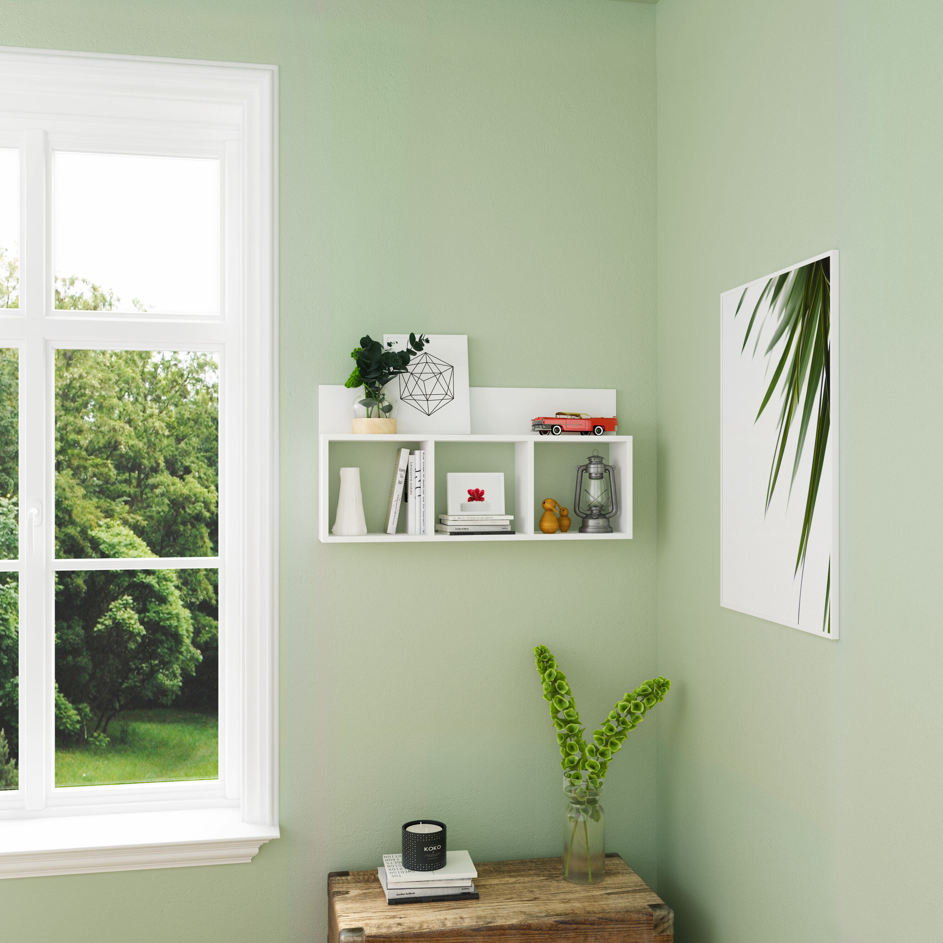 Danya B. XF170517WH Wall-Mounted-Shelving - View #3