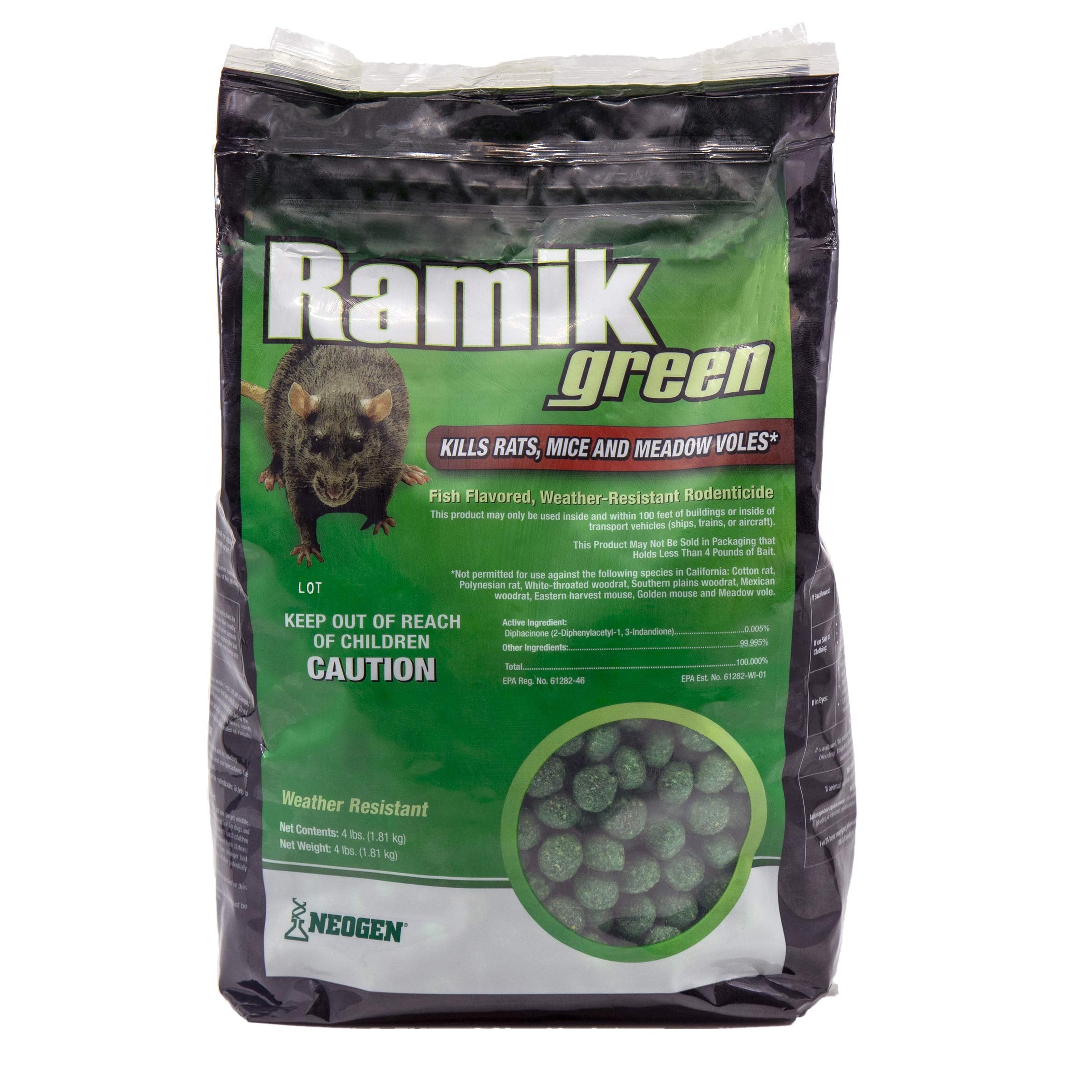 Victor Neogen Ramik Green Fish-Flavored Rodenticide Pellets 4 lb