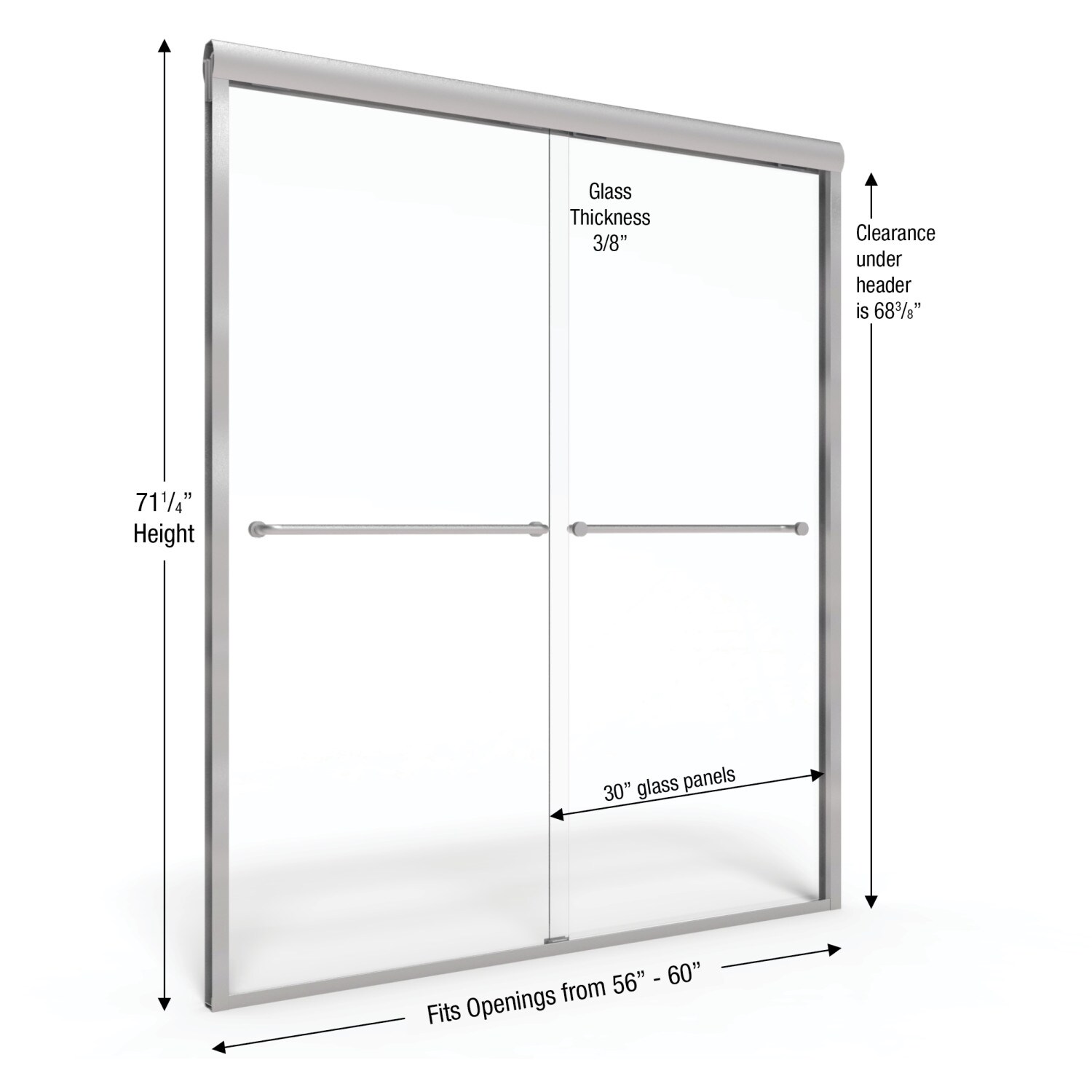 Basco CELH05A6071XPBN Shower-Doors - View #2