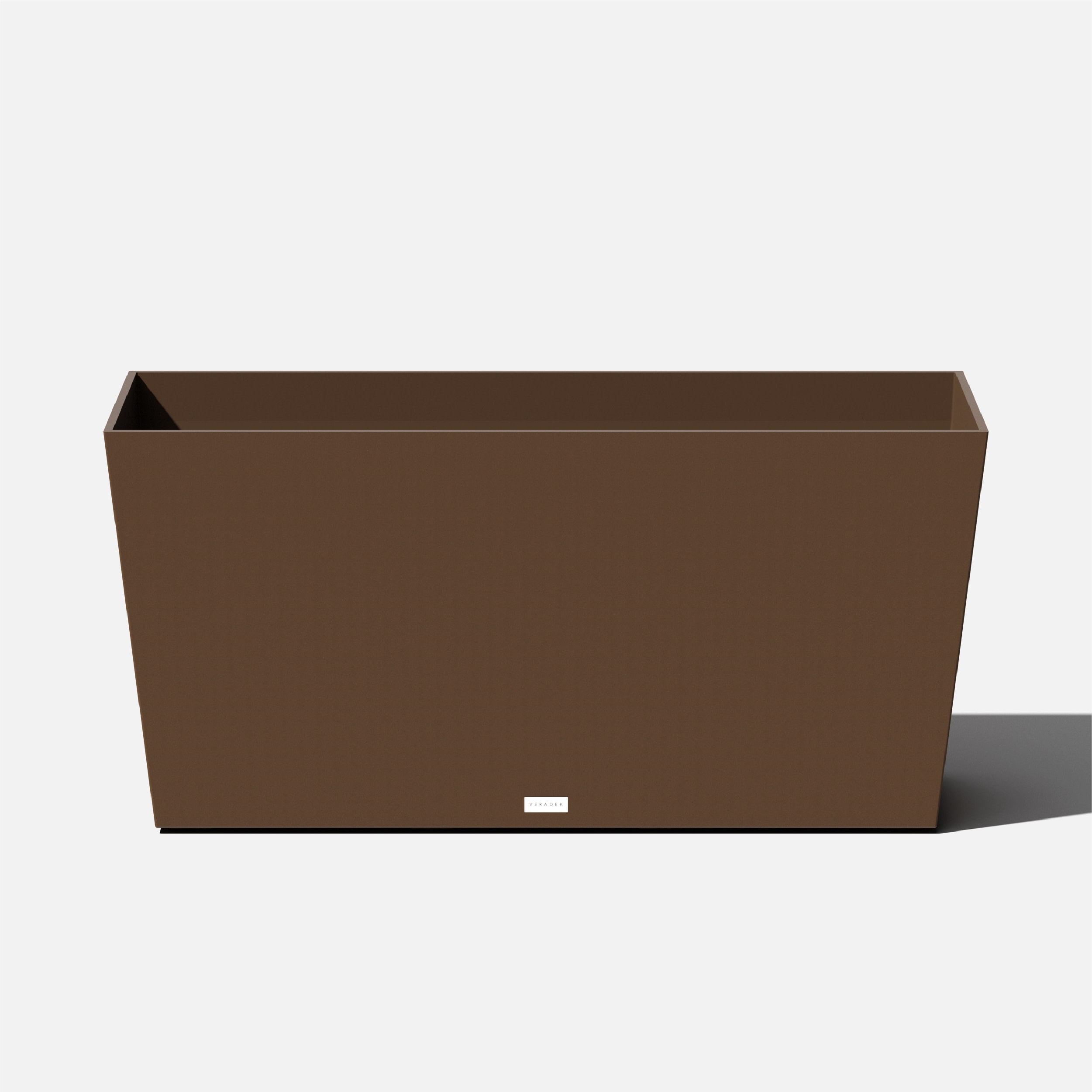 Veradek MLO39E Rectangle 39-in W Large Brown Plastic Contemporary/Modern Indoor/Outdoor Planter with Drainage Holes