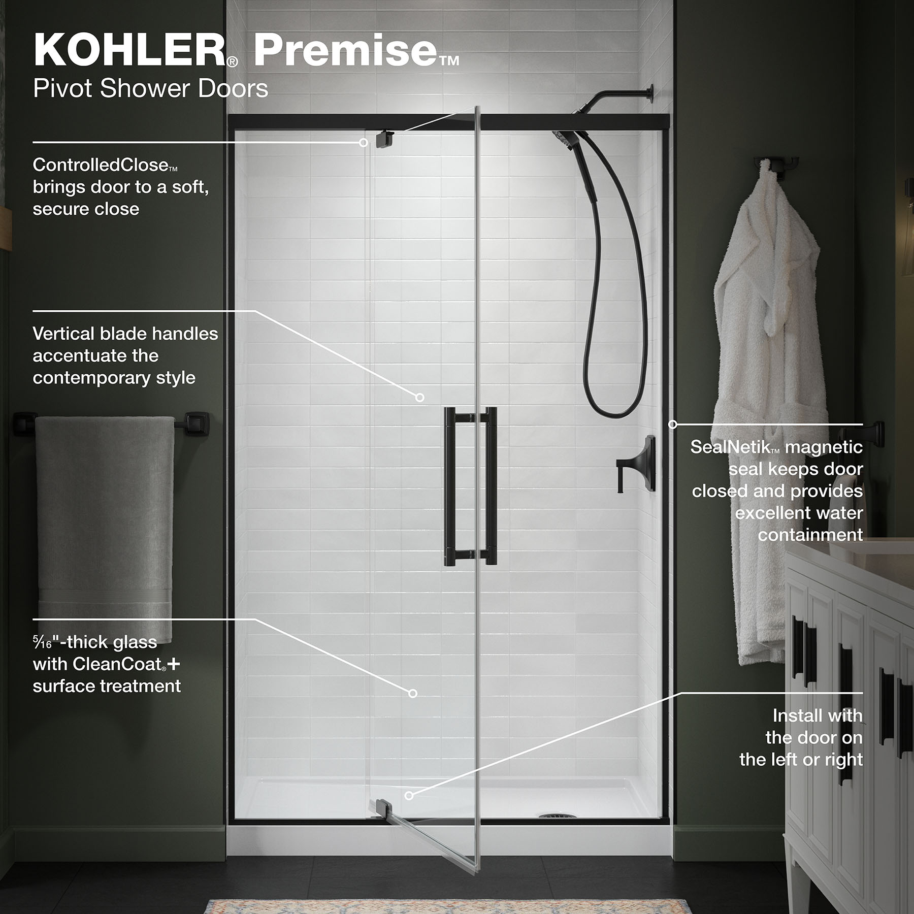 KOHLER 702478-8L-BL Shower-Doors - View #6
