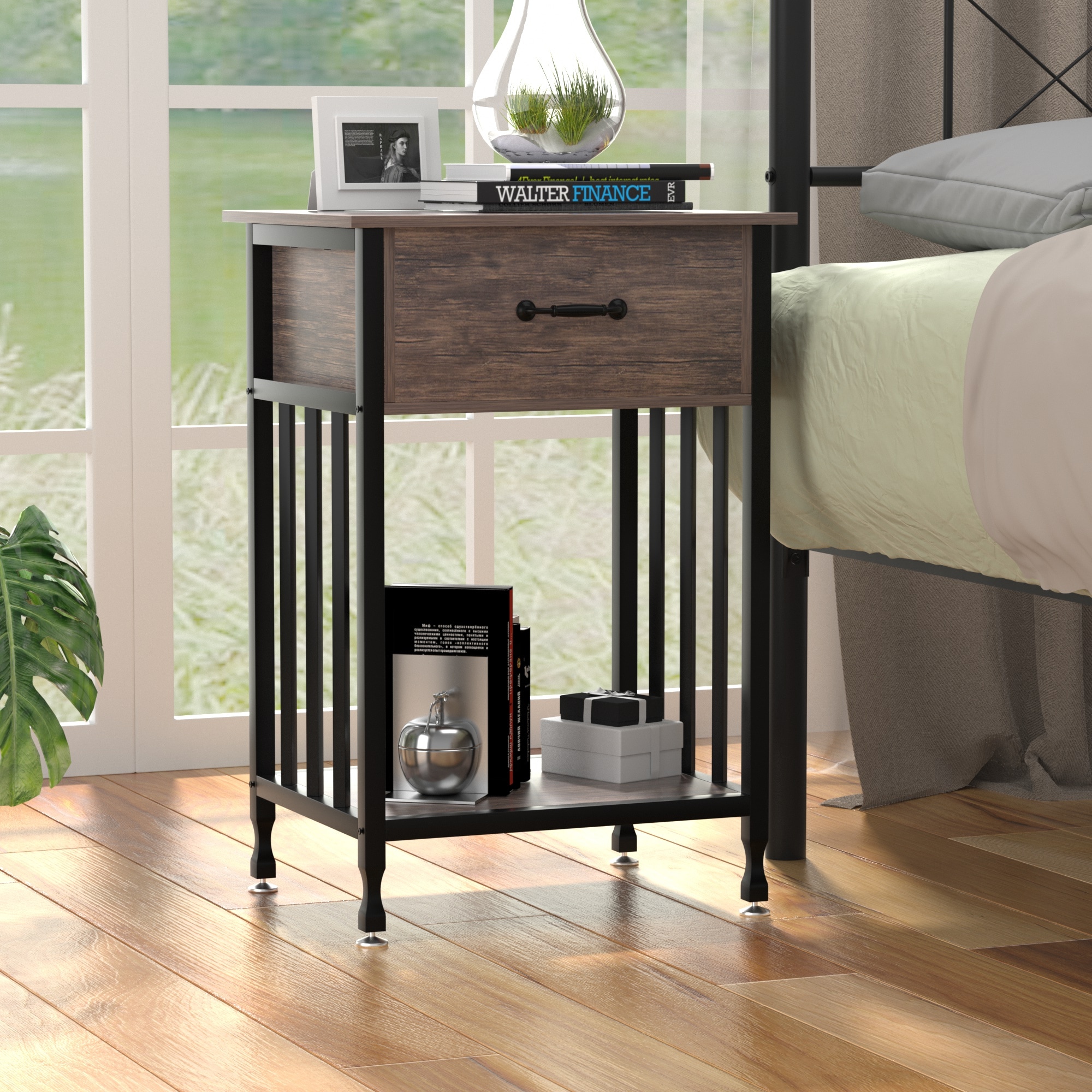 Vecelo LOE-MX-NS24-GRY nightstands - View #4