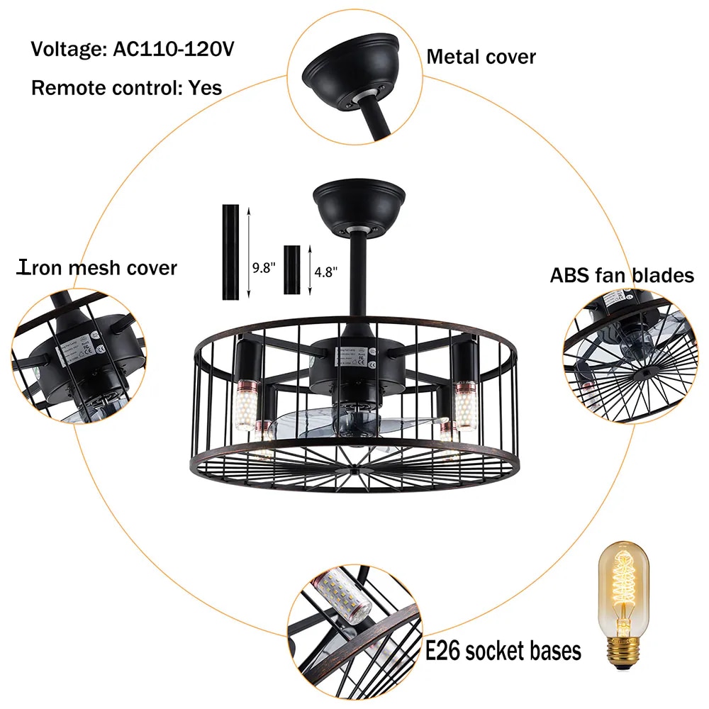 Oukaning HG-HCX7668-116US Ceiling-Fans - View #6