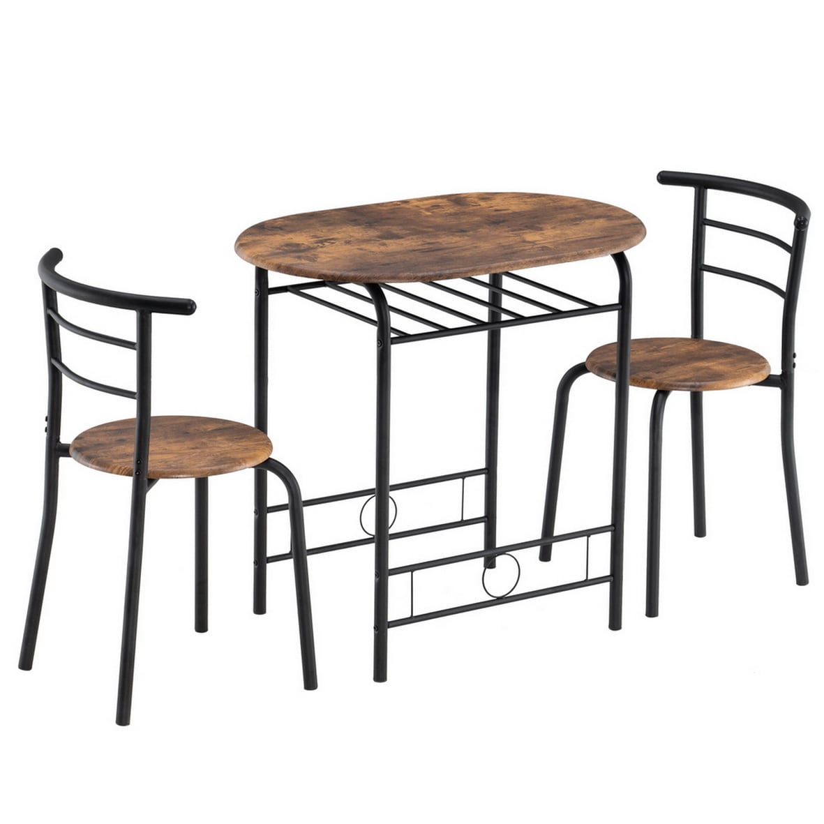 Winado 303868585604 Brown Contemporary/Modern Dining Room Set with Round Table ( Seats 330 )