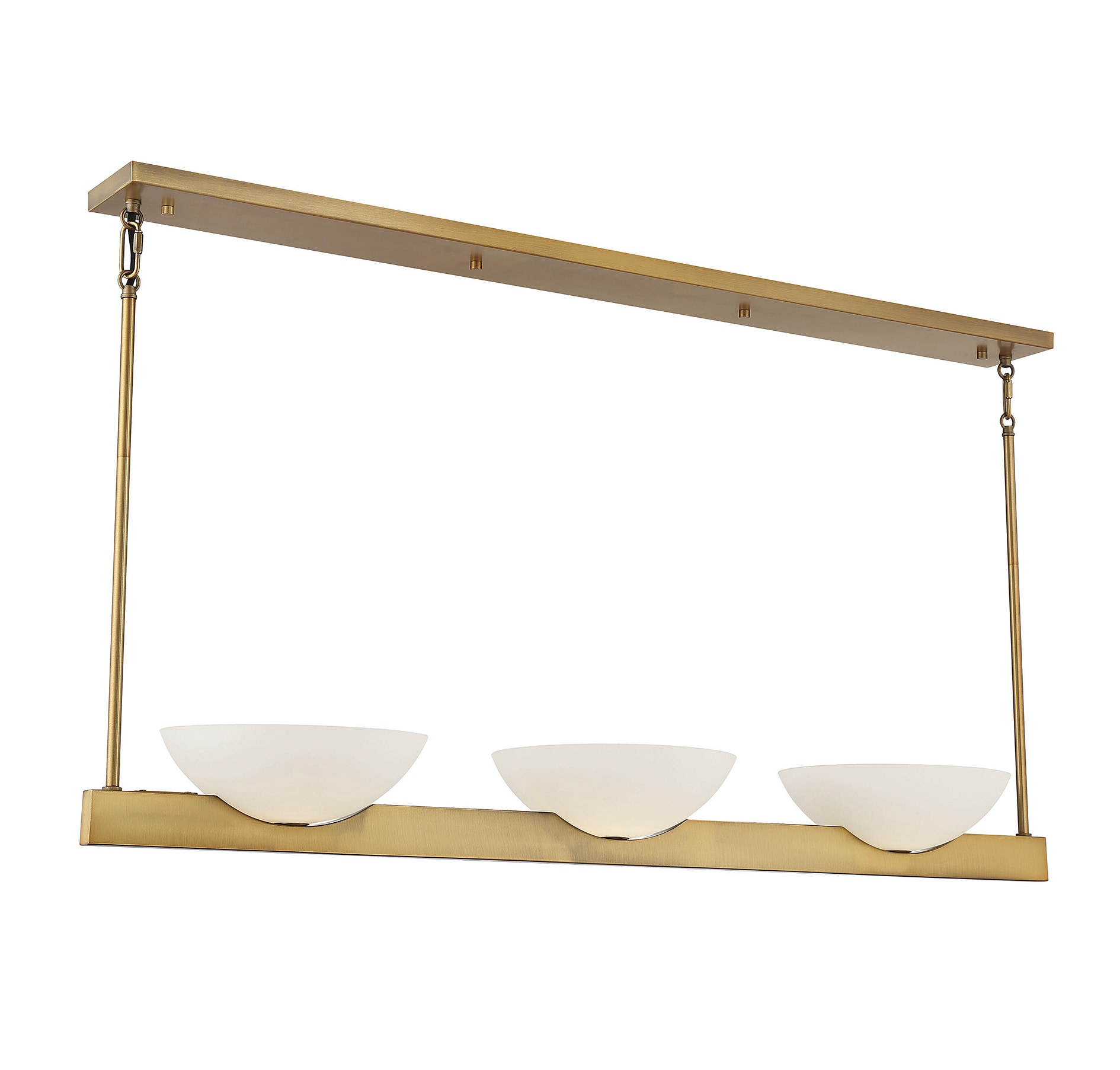 Savoy House Essentials 1-1614-3-322 Fallon 3 -Light Brushed Brass Vintage For Use in Bedrooms, Dining Rooms, Foyers, Kitchens, Living Rooms Chandelier