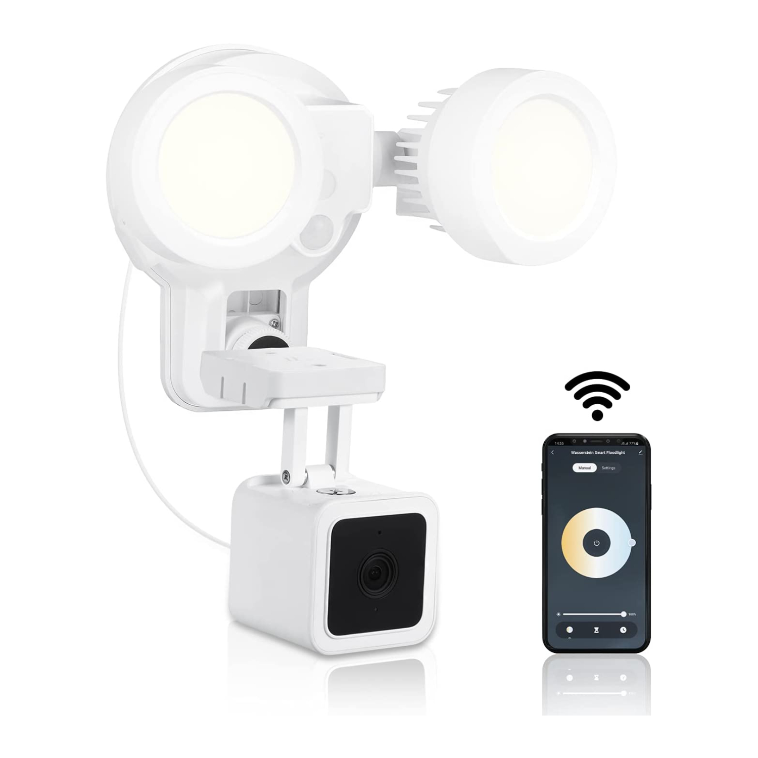Shop Ring Video Doorbell Pro 2 + Floodlight Cam Plus White Bundle at Lowes .com