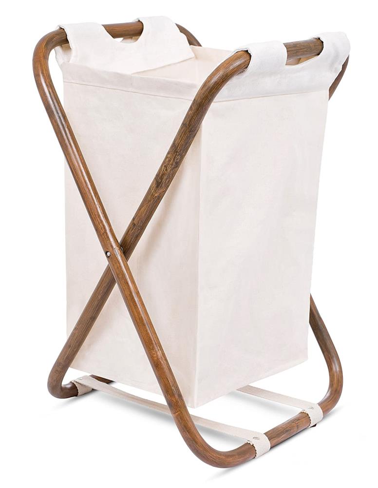 Laundry Basket Foldable Rattan Laundry Hamper with Removable Washable Liner Bag 