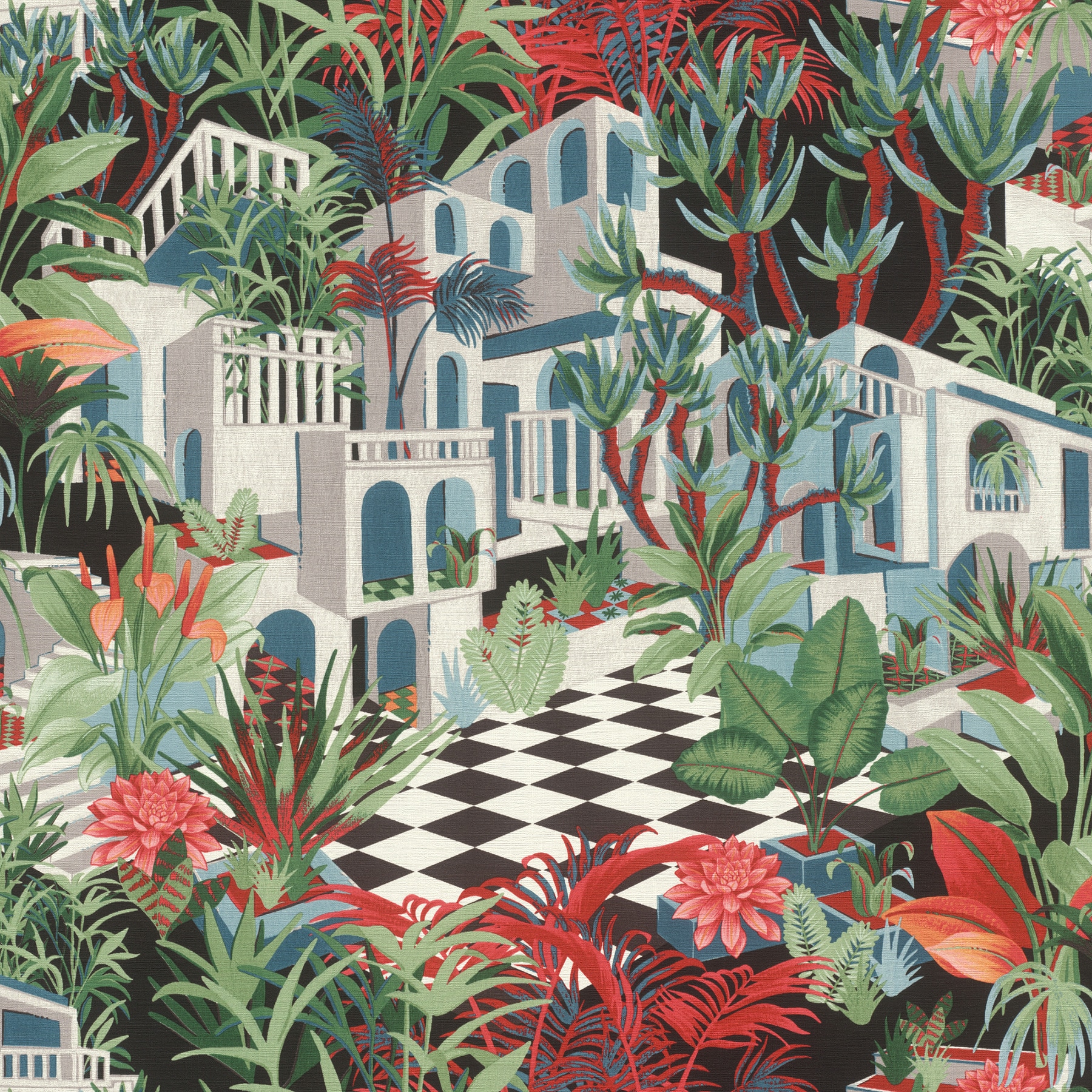 Rasch RH687408 57.5-Sq. Feet Multicolor Vinyl Novelty Unpasted Wallpaper