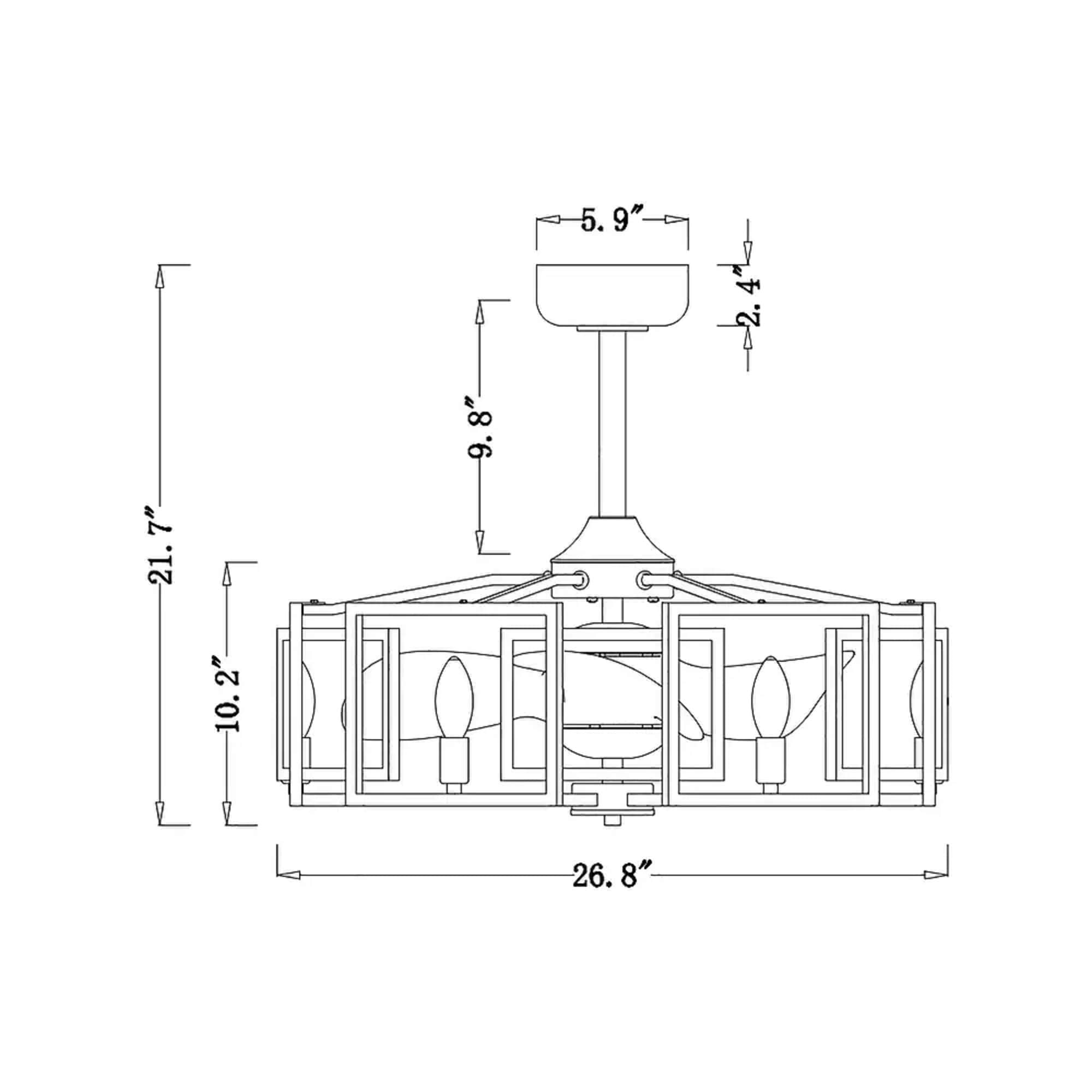 Home Accessories Inc DW01W05AS Ceiling-Fans - View #14