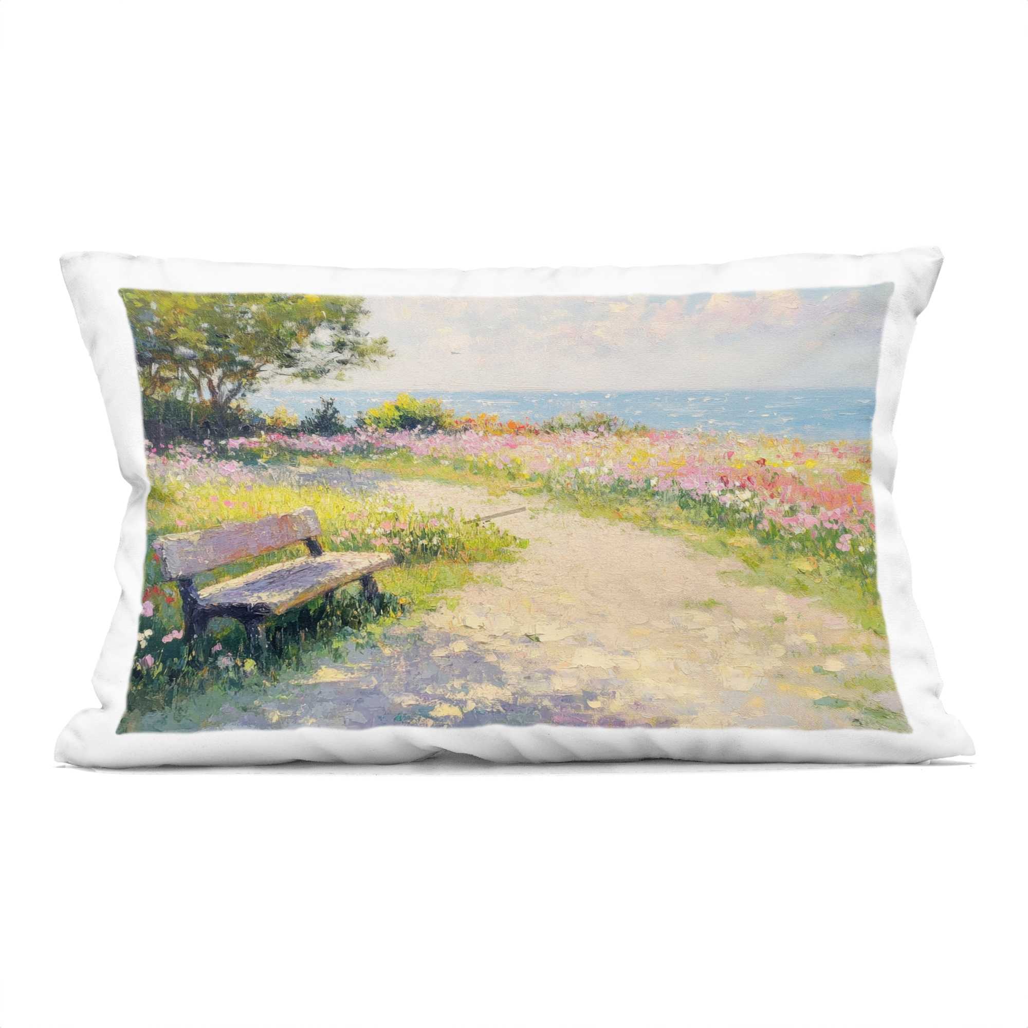 Stupell Industries PLQ-011-RCW-14X20 Relax And Stay Awhile Decorative Printed Throw Pillow design by Petal Prints Design 14 x 20