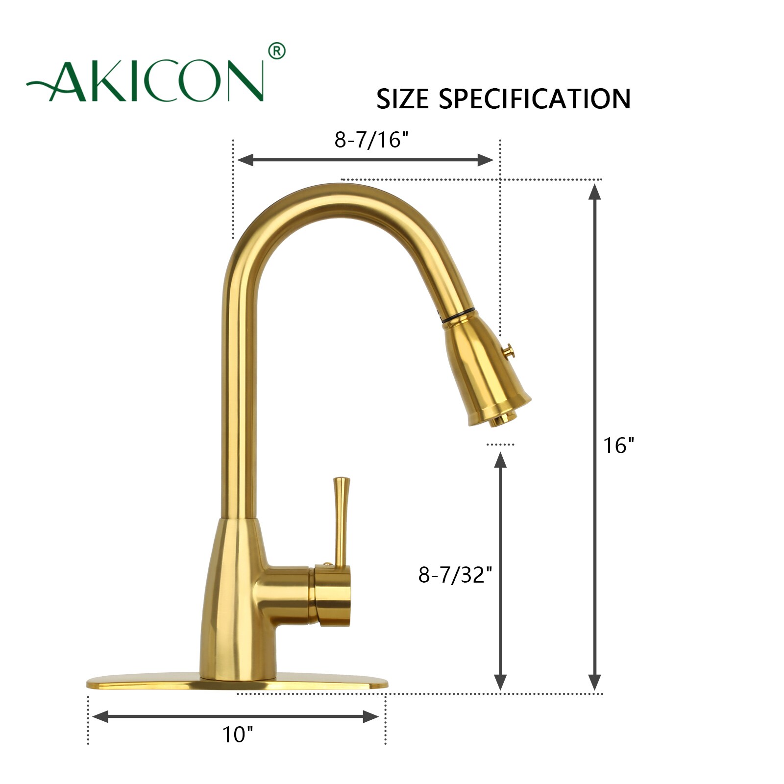 Akicon AK455BTG Kitchen-Faucets - View #7