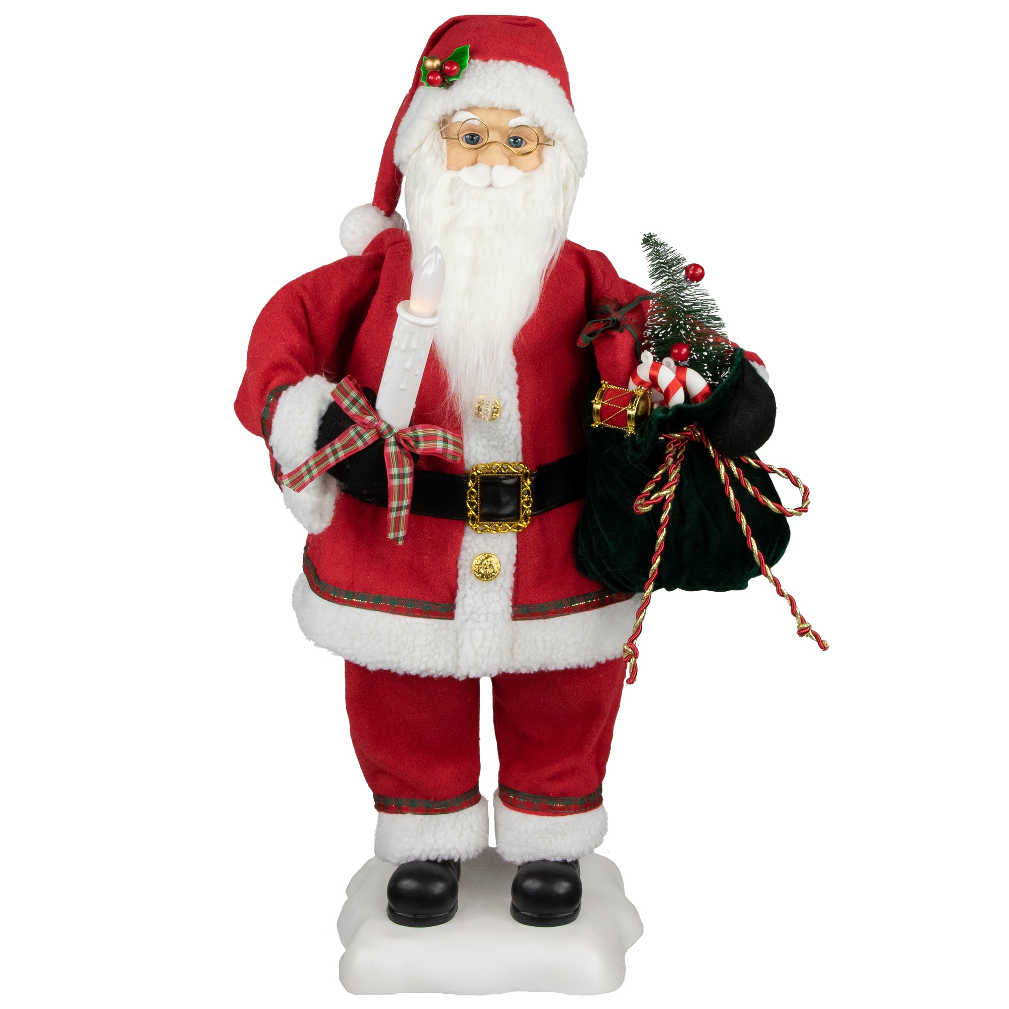 Northlight 34850958 24-in Lighted Musical Animatronic Santa Christmas Decor