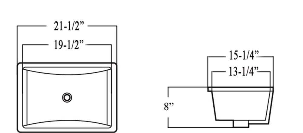 Kingsman Hardware RP462P-OFPC Bath-Sink - View #3