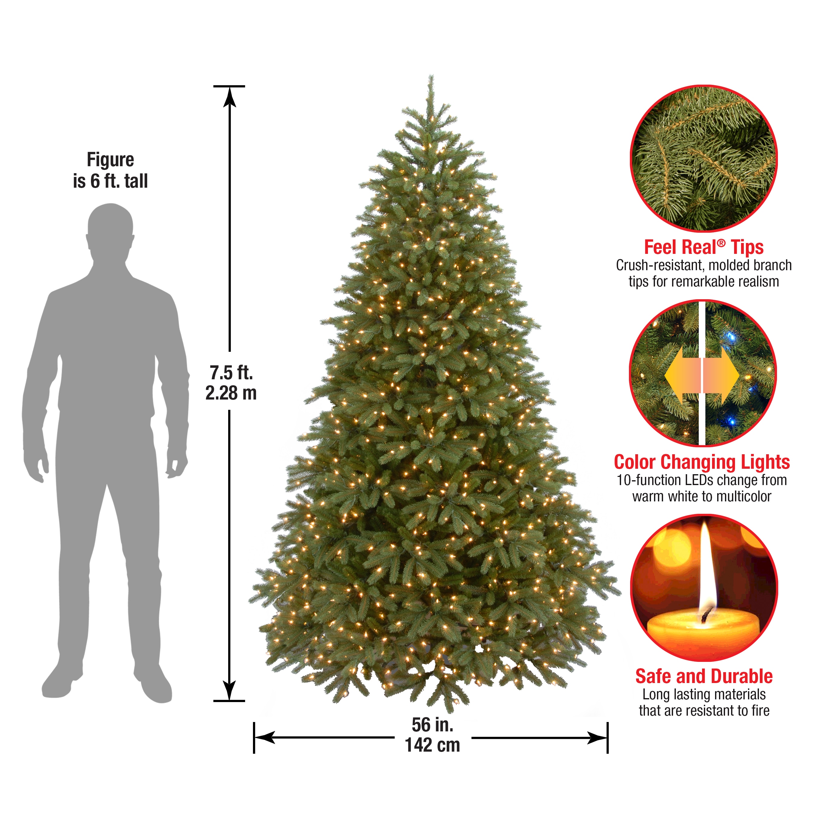 National Tree Company PEJF1-302LD-75 Artificial-Christmas-Trees - View #7