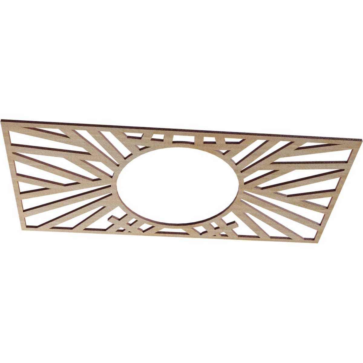 Ekena Millwork CMWP26X13X0250HOHI Ceiling-Medallions - View #2