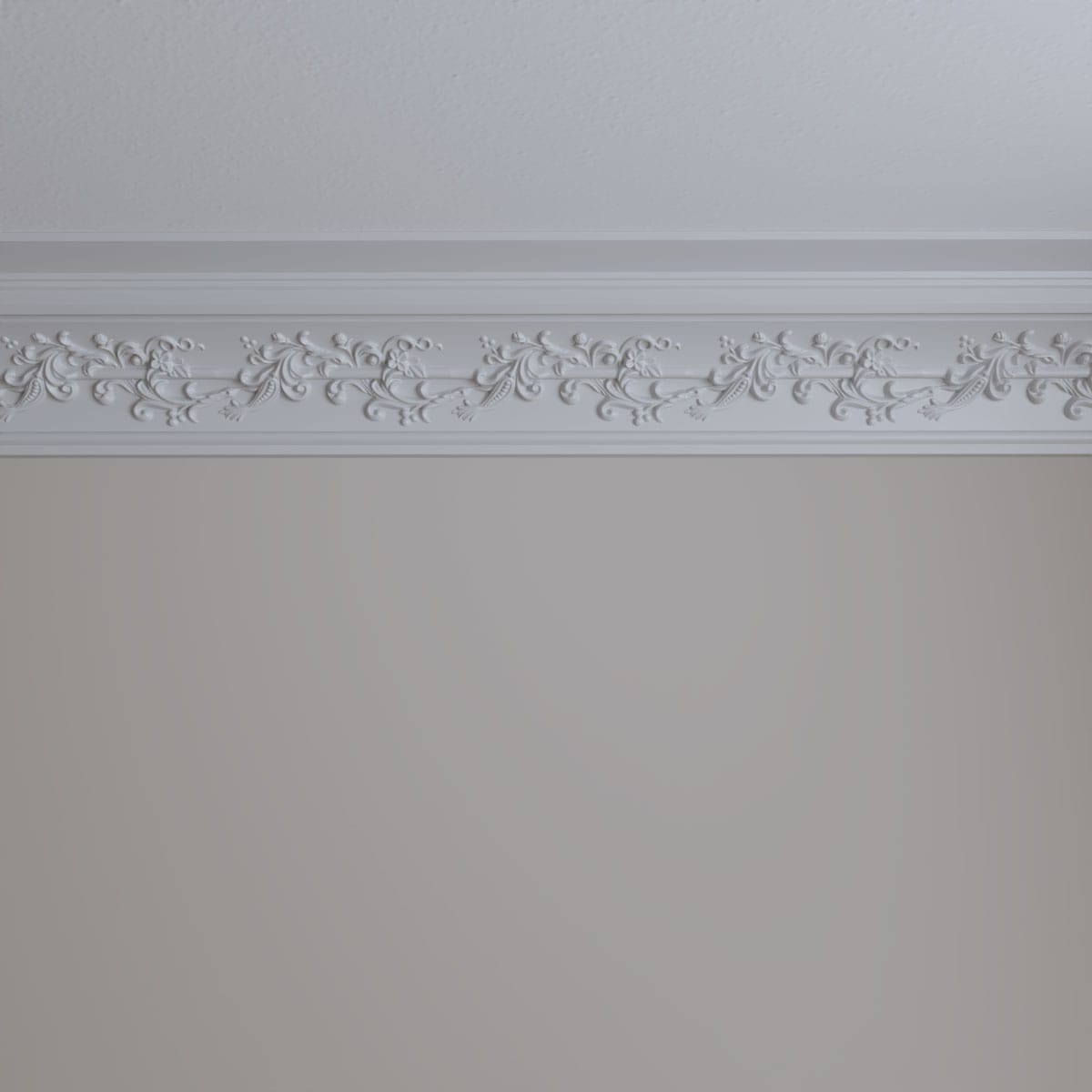 Hampton 94.5" White Polyurethane Crown Moulding