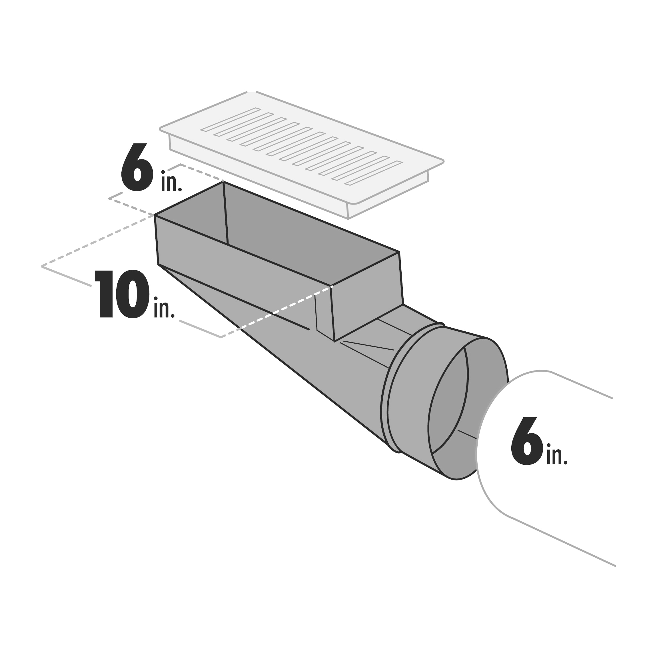 IMPERIAL GVL0251-B Duct-Boots - View #6