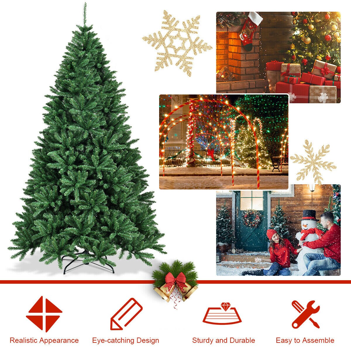 WELLFOR CM-HWY-22065 Artificial-Christmas-Trees - View #5