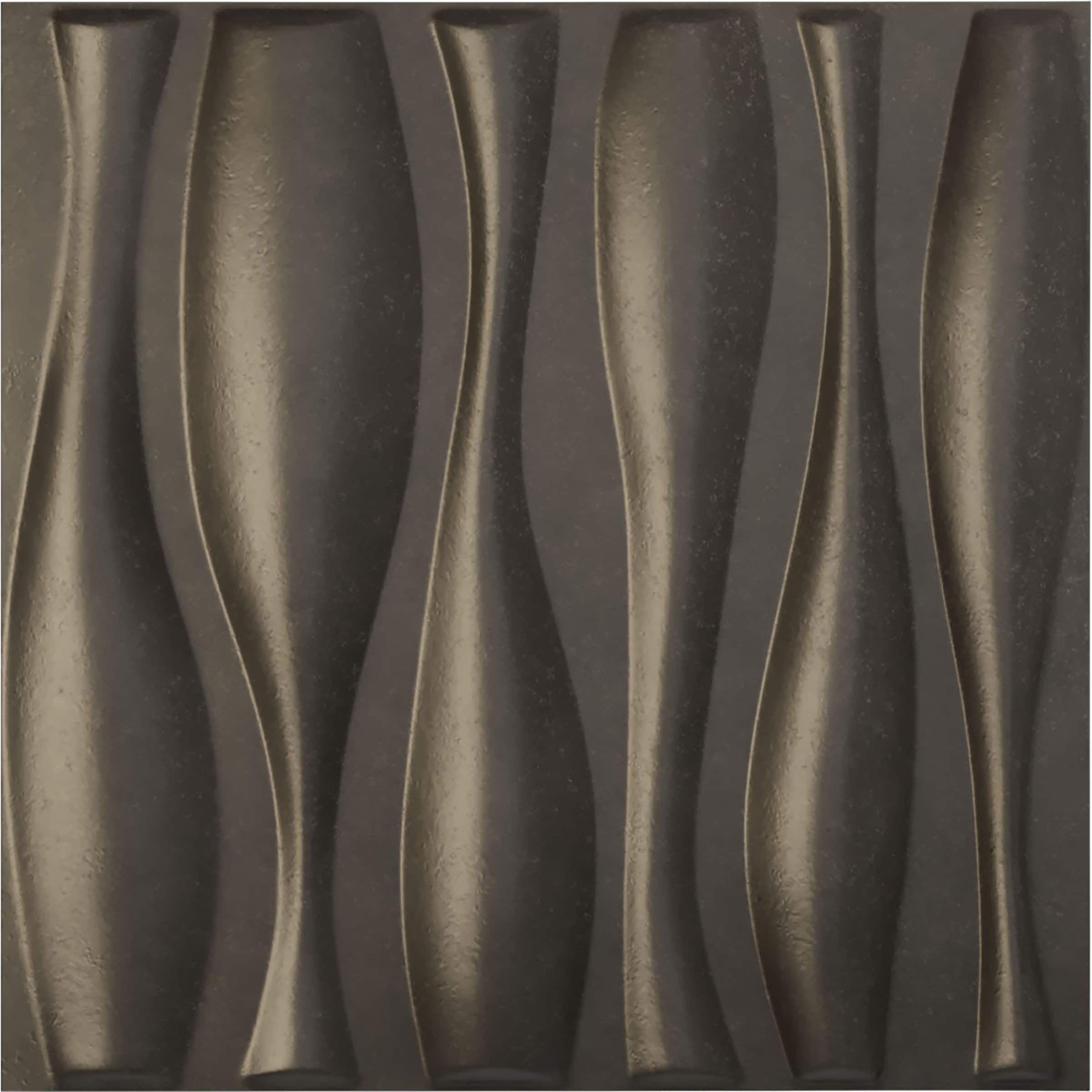 Ekena Millwork WP20X20FADST 19-5/8-in x 19-5/8-in Embossed Paintable/Stainable Black PVC Abstract Wall Panel ( 2.67-sq ft )