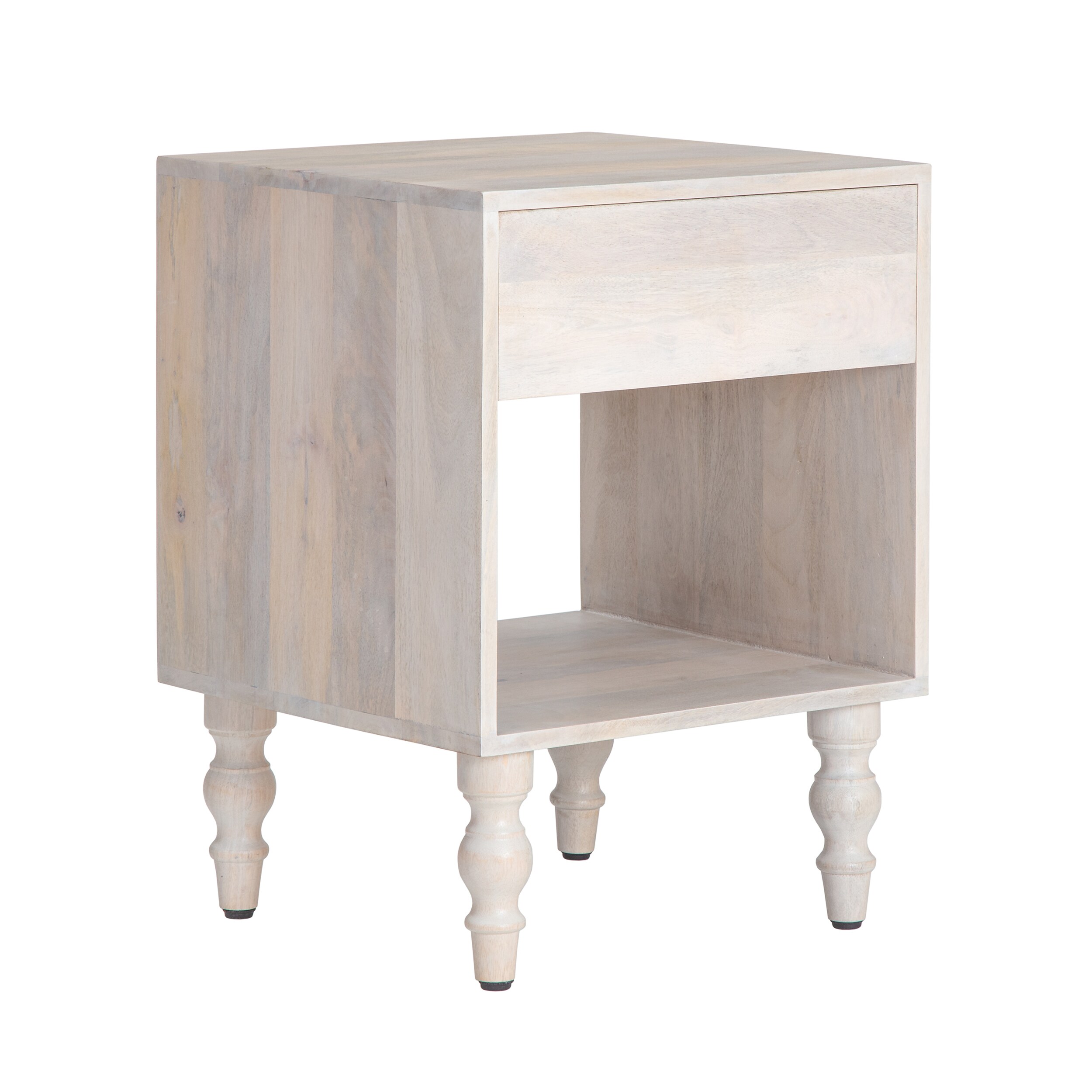 MH LONDON MH-TB-21007 Wellington Whitewash Nightstand