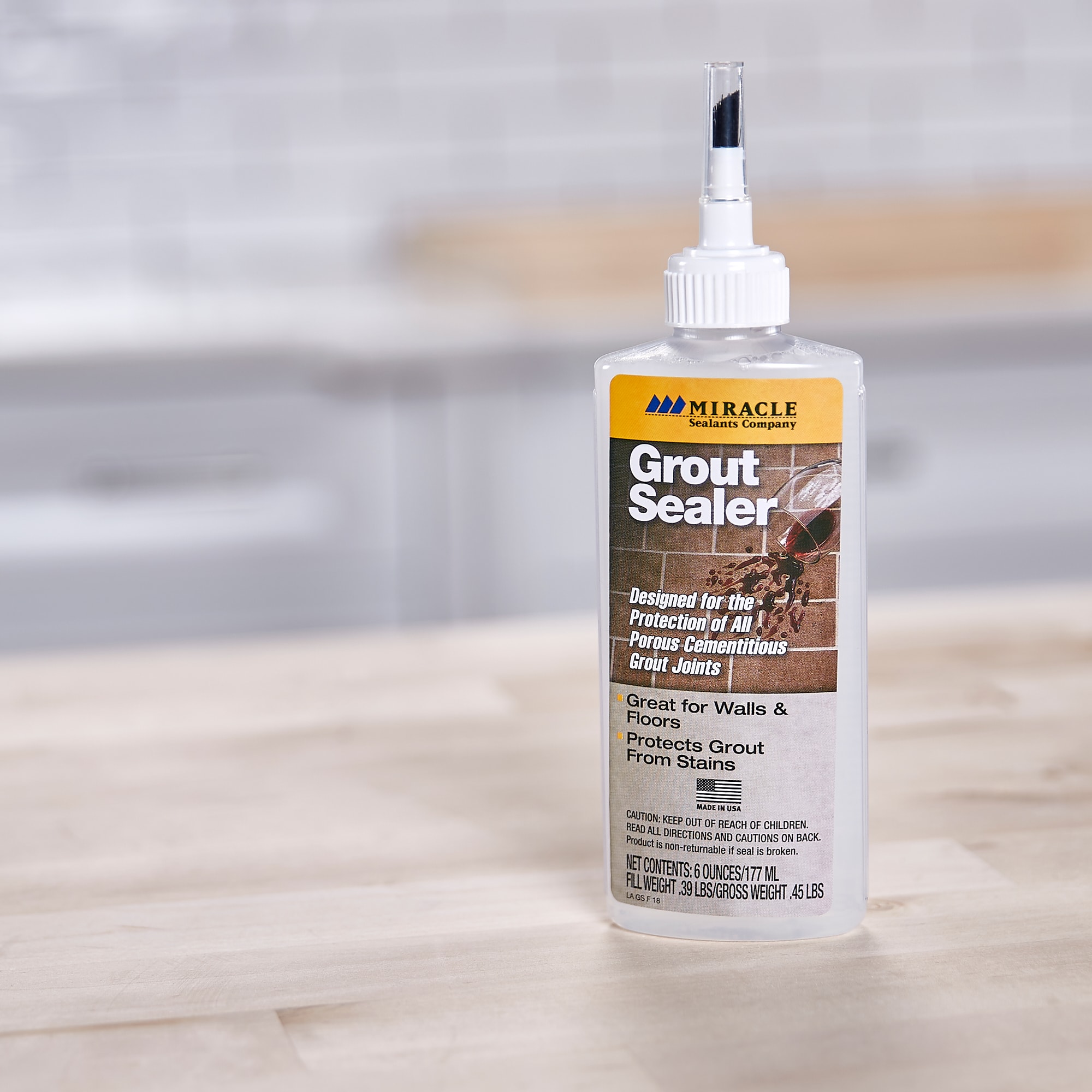 Miracle Sealants 6-fl oz Clear Grout Sealer in the Indoor Floor Sealers  department at