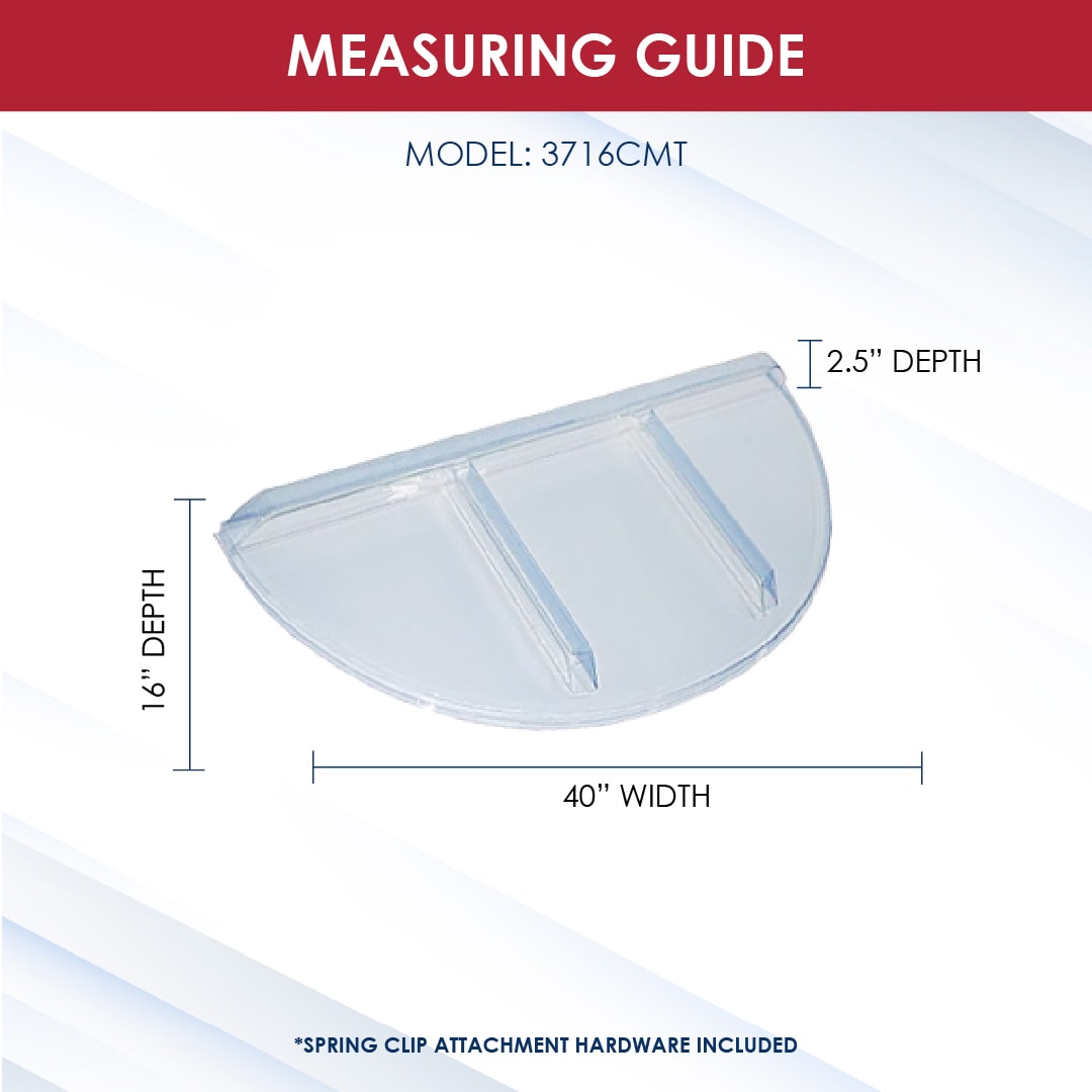 SHAPE PRODUCTS 39-in W x 17-in D x 2.5-in H Blue Sloped Plastic Window ...