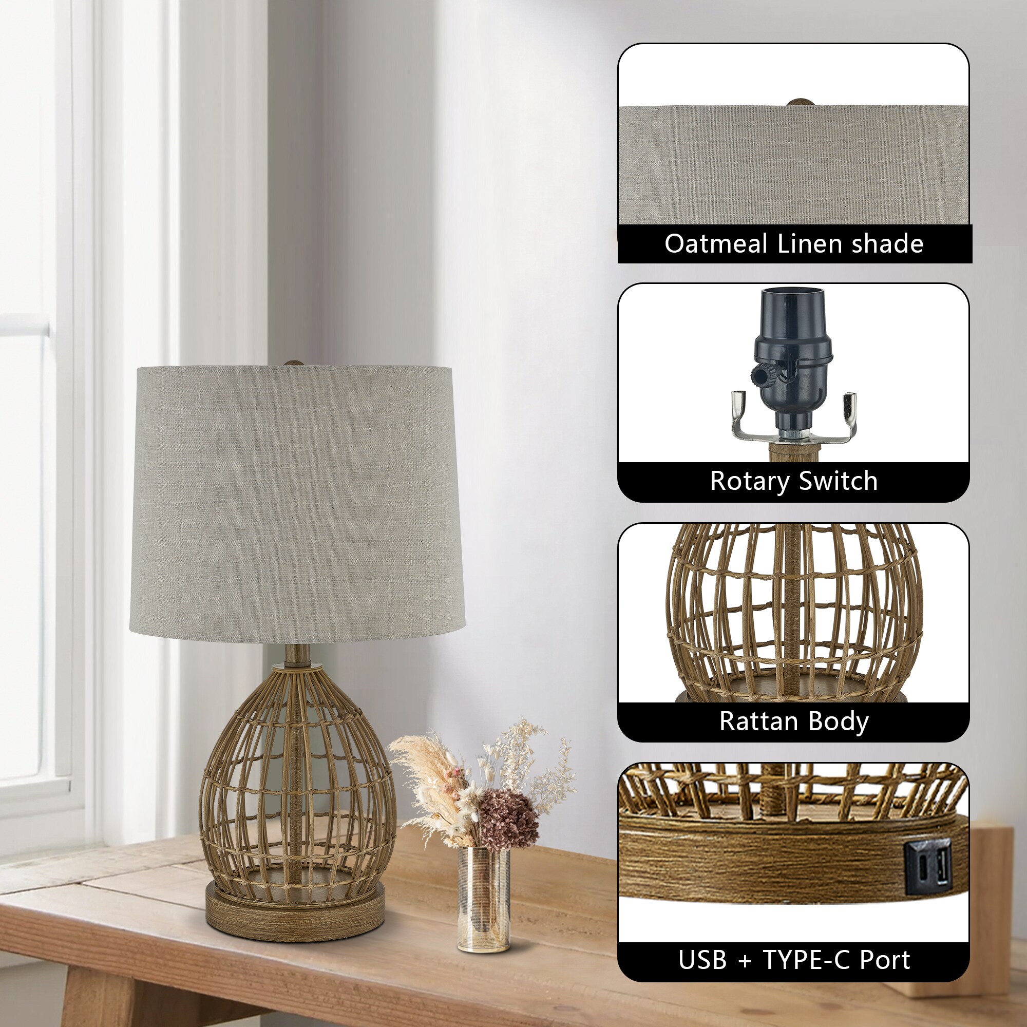Maxax T254-WG-S Table-Lamps - View #6