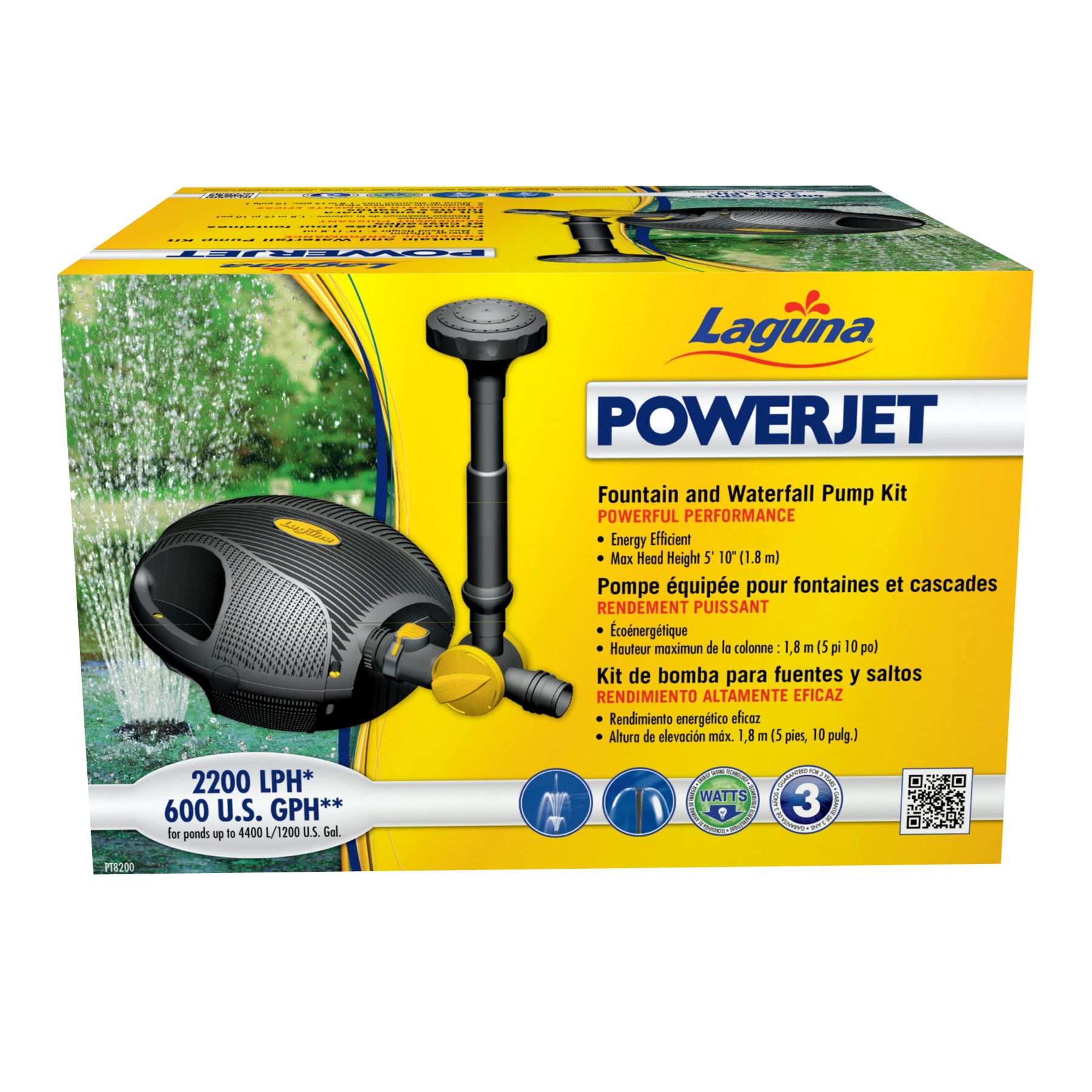 Laguna PT8200 600 -GPH Submersible Corded Electric Fountain Pump