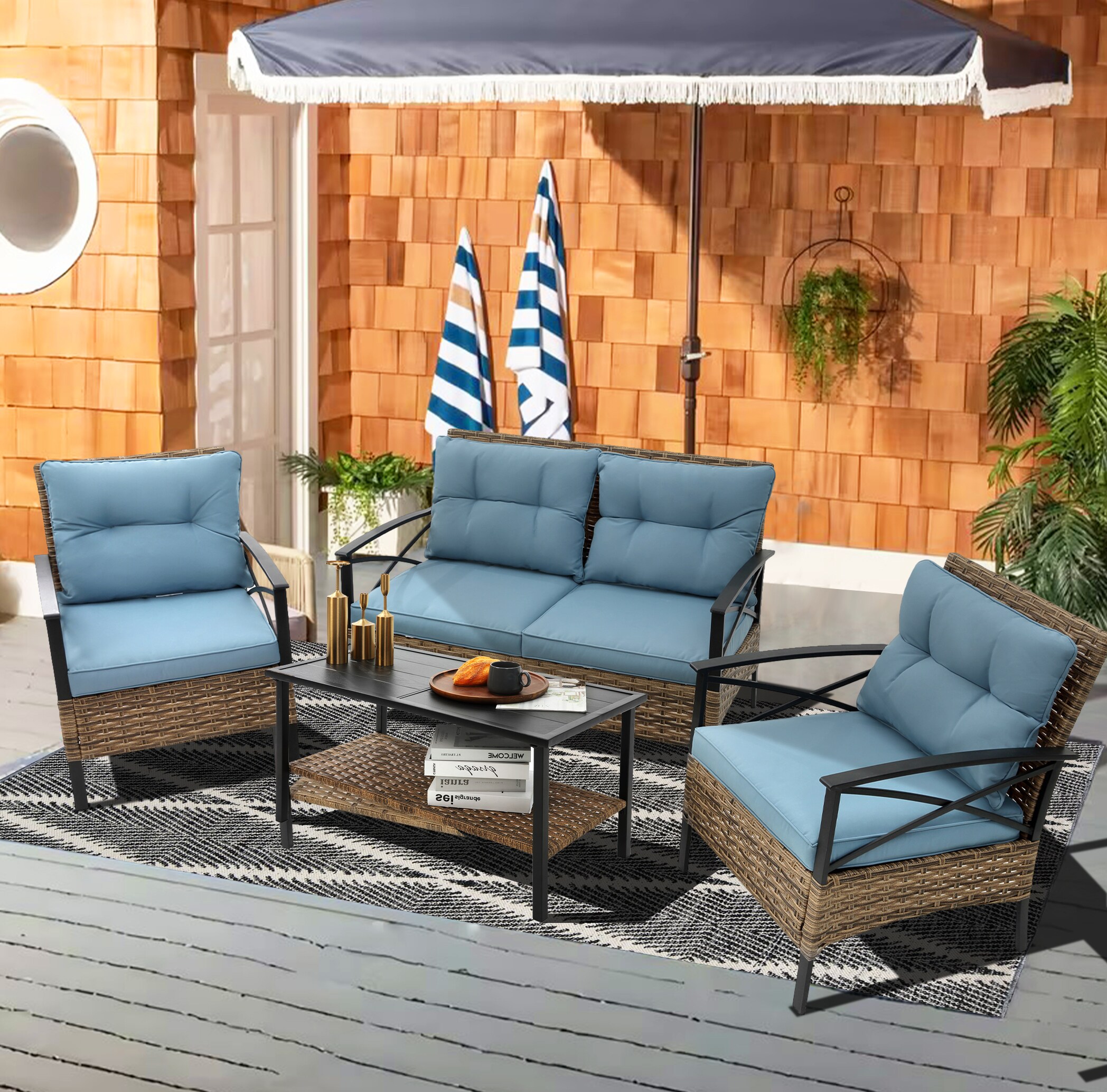 Fun Orange FUNS2HW05 Patio-Conversation-Sets - View #10