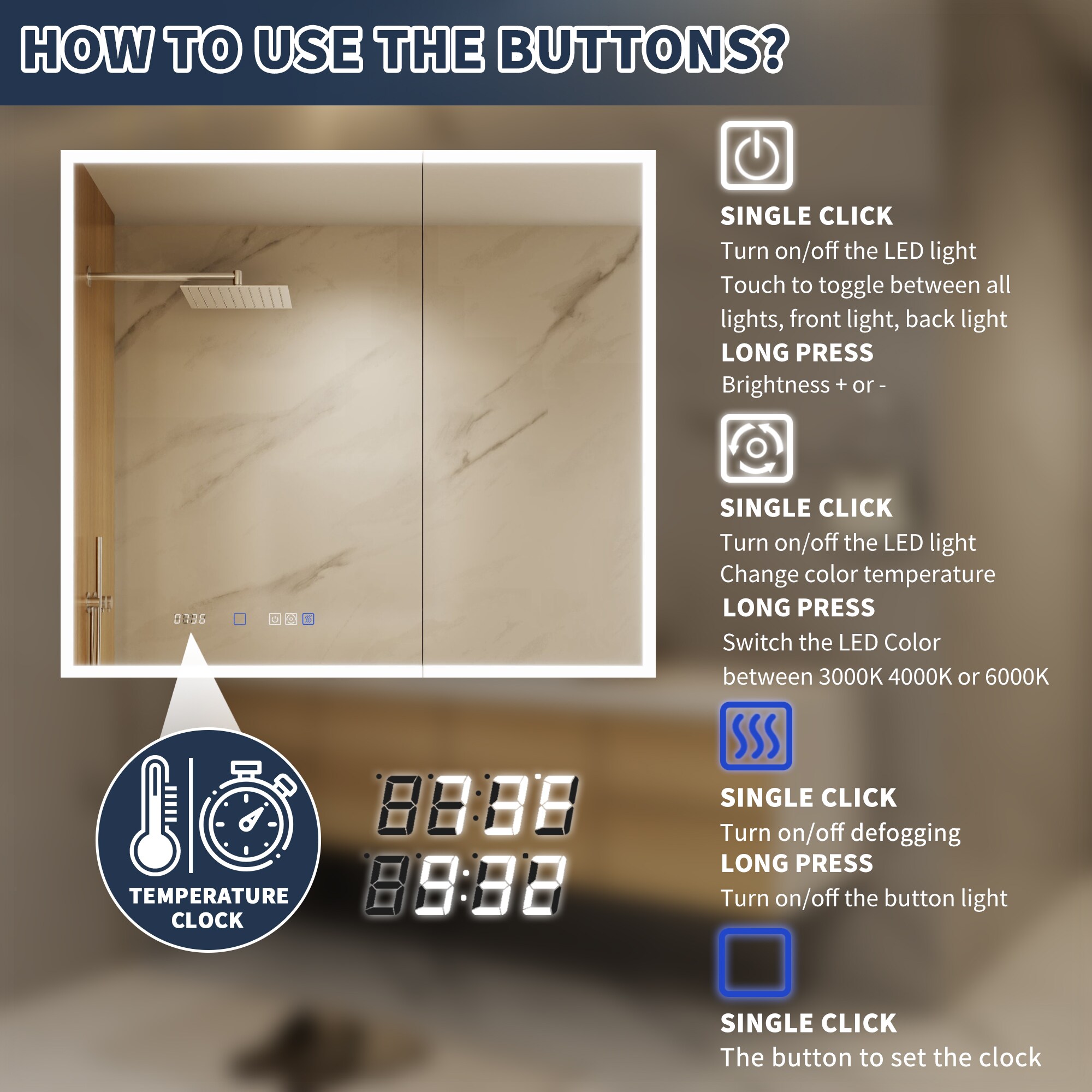 ExBrite MC3632V12DX Bathroom-Medicine-Cabinets - View #5