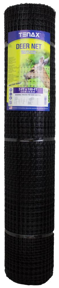 BOEN 25-ft x 3-ft 0-Gauge Black Hdpe Chicken Wire Rolled Fencing with Mesh  Size 1/2-in x 1-in