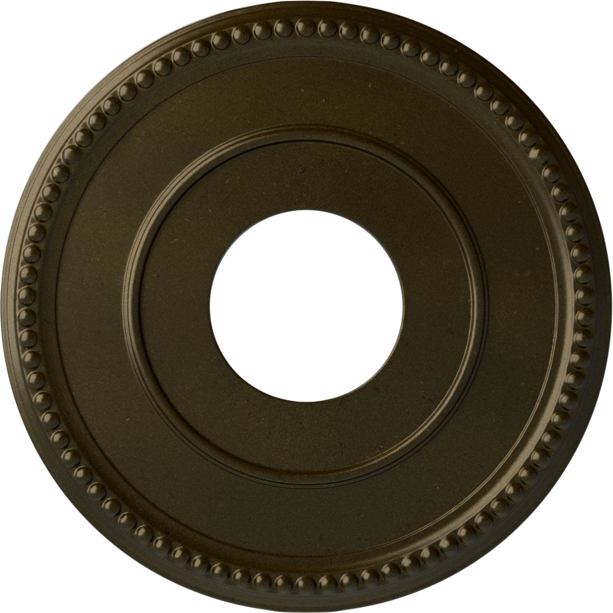 Ekena Millwork CM12BRGGS Bradford 12.5-in W x 12.5-in L Painted Green Gold Polyurethane Whole Ceiling Medallion