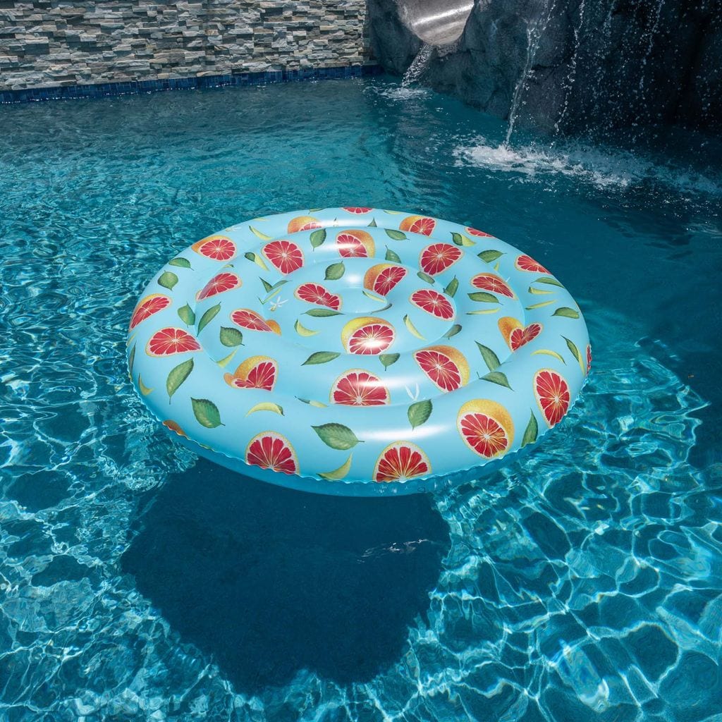 PoolCandy Giant Island 60in - Grapefruit In The Pool Toys & Floats ...