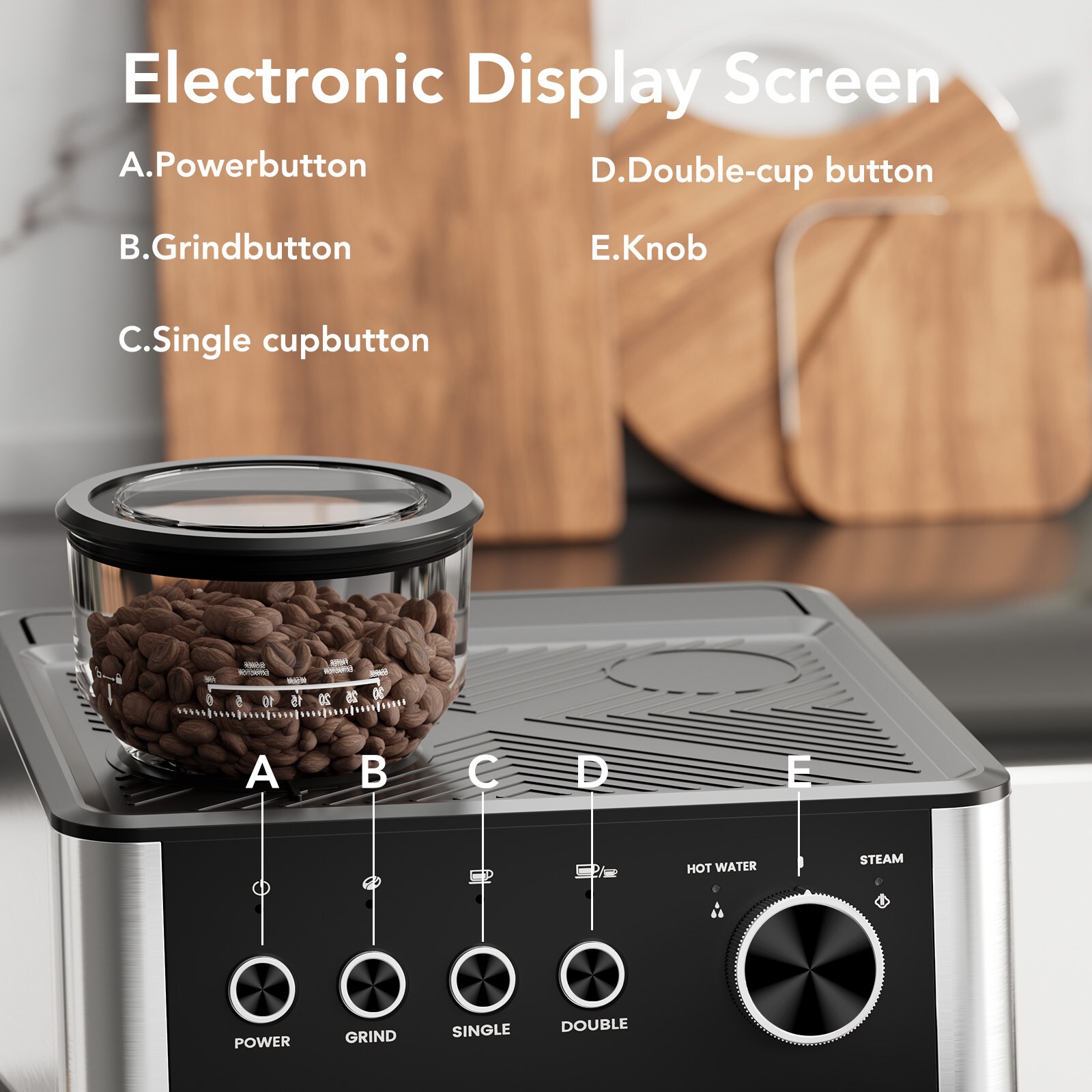 COWSAR LSCM8031-BLACK Coffee-Makers - View #3