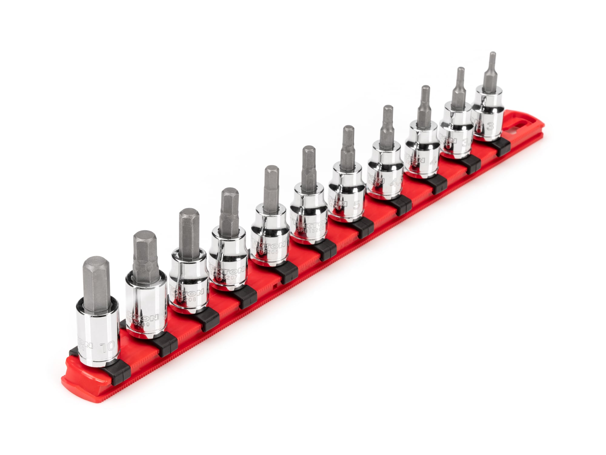 TEKTON 11 -Piece 3/8-in Drive Set Hex Bit Driver Socket Set #SHB91107