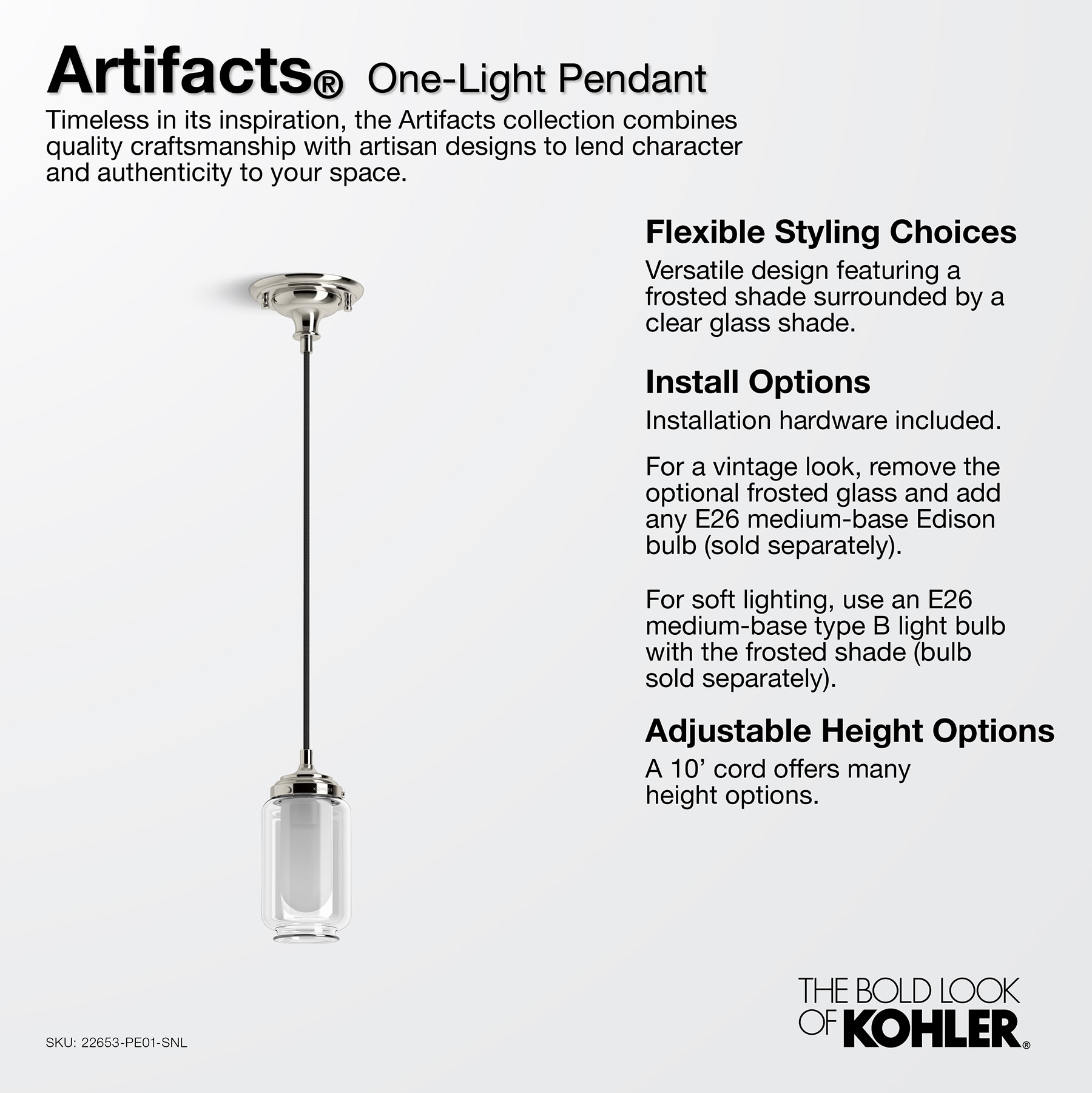 KOHLER 22653-PE01-CPL Pendant-Lights - View #5