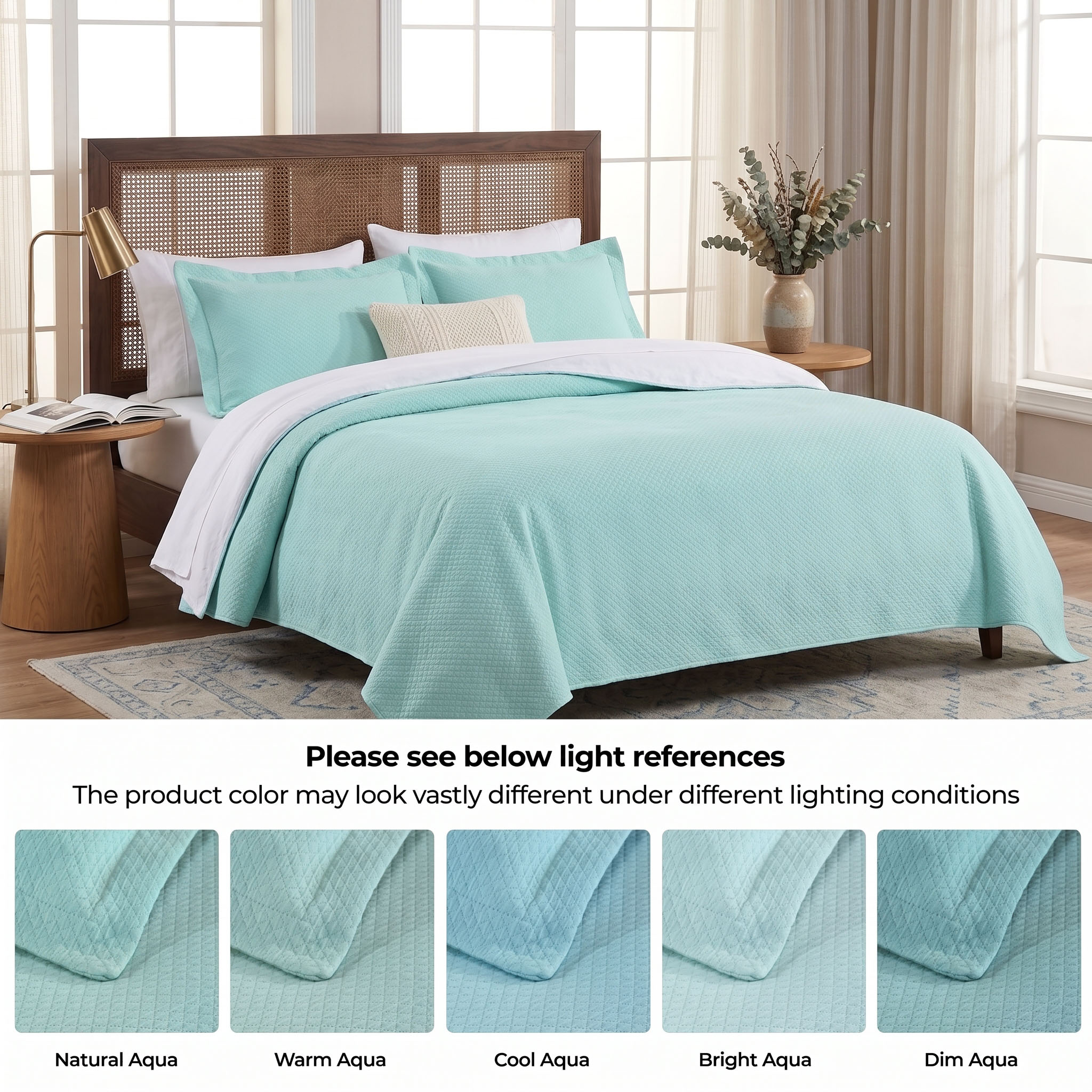 Superior BEDSPREAD SOLT-FL-AQ Comforters-And-Bedspreads - View #4
