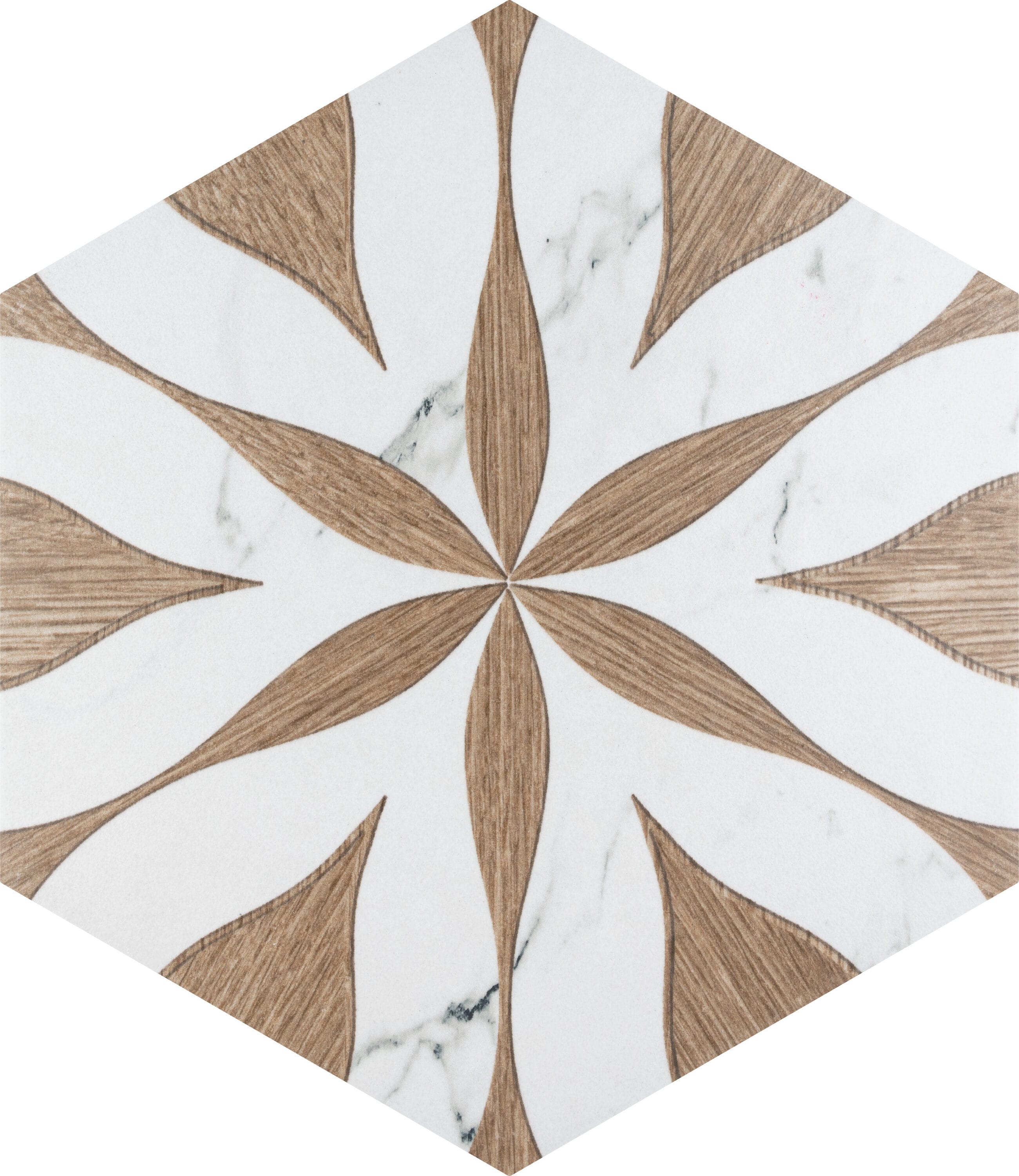 Affinity Tile FCD10XALNF Llama Noce 8-5/8-in x 9-7/8-in Matte Porcelain Patterned Hexagon Floor and Wall Tile (11.5-sq. ft/ Carton)