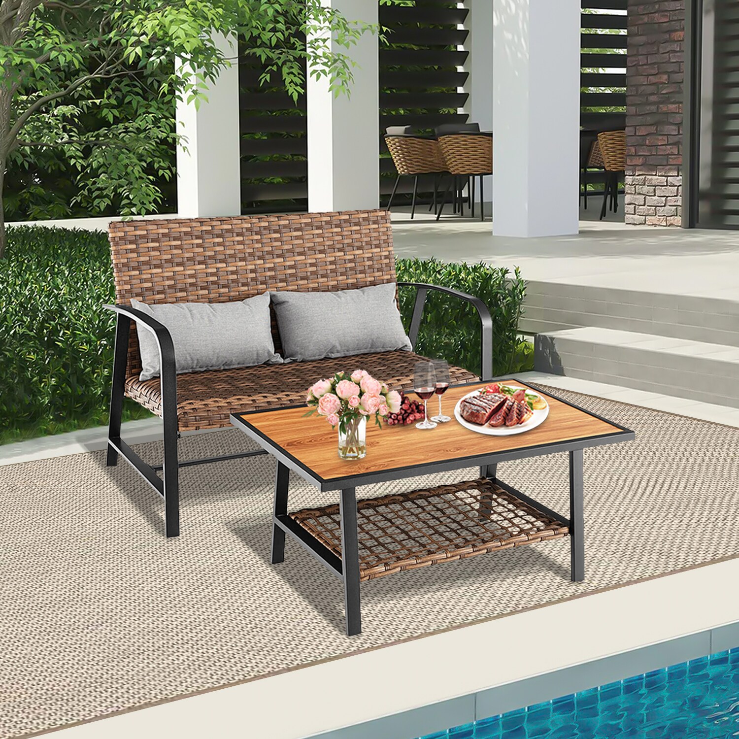 WELLFOR TDS10969 Patio-Conversation-Sets - View #3