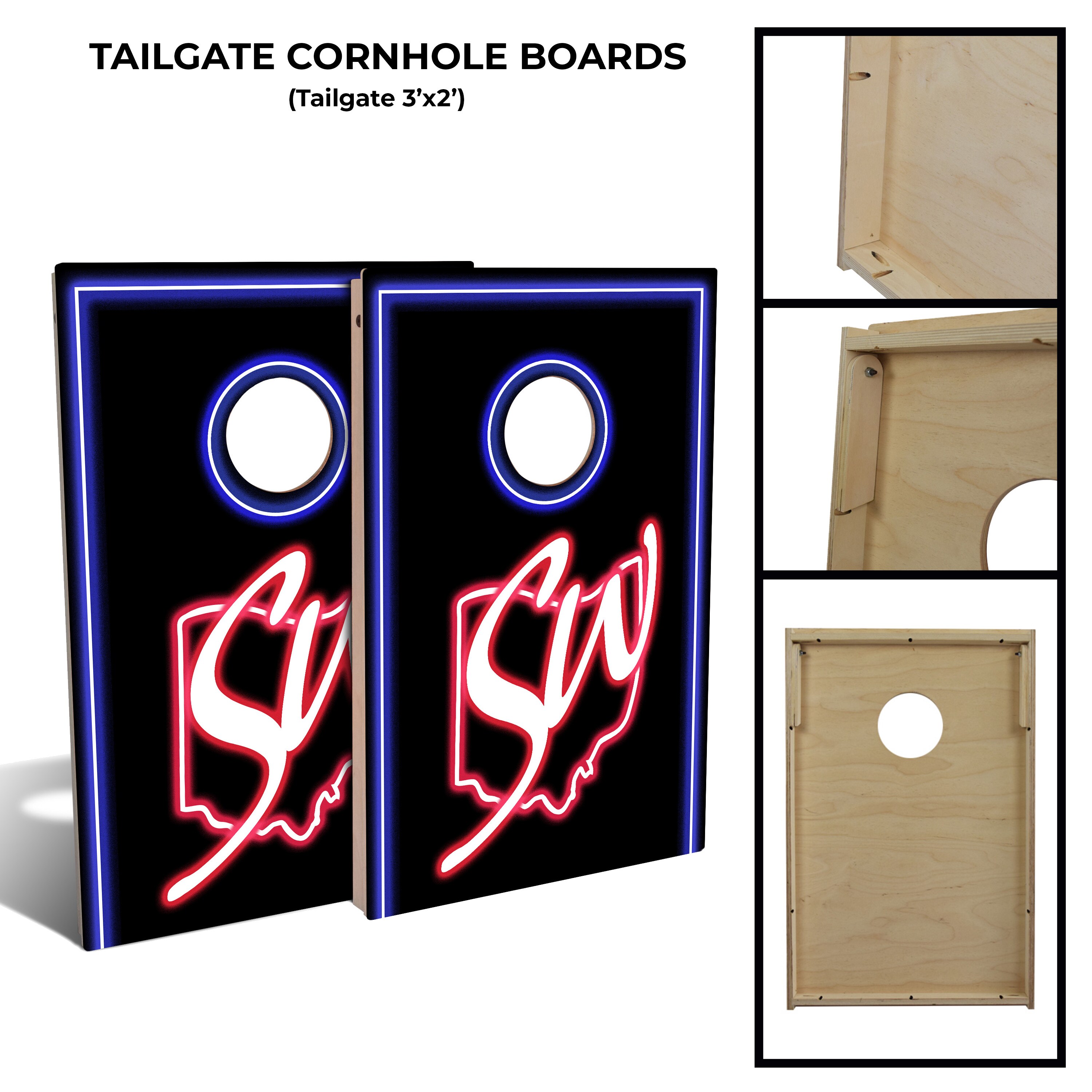 Atlanta Falcons Custom Cornhole Boards set  Painted corn hole boards,  Custom cornhole boards, Cornhole