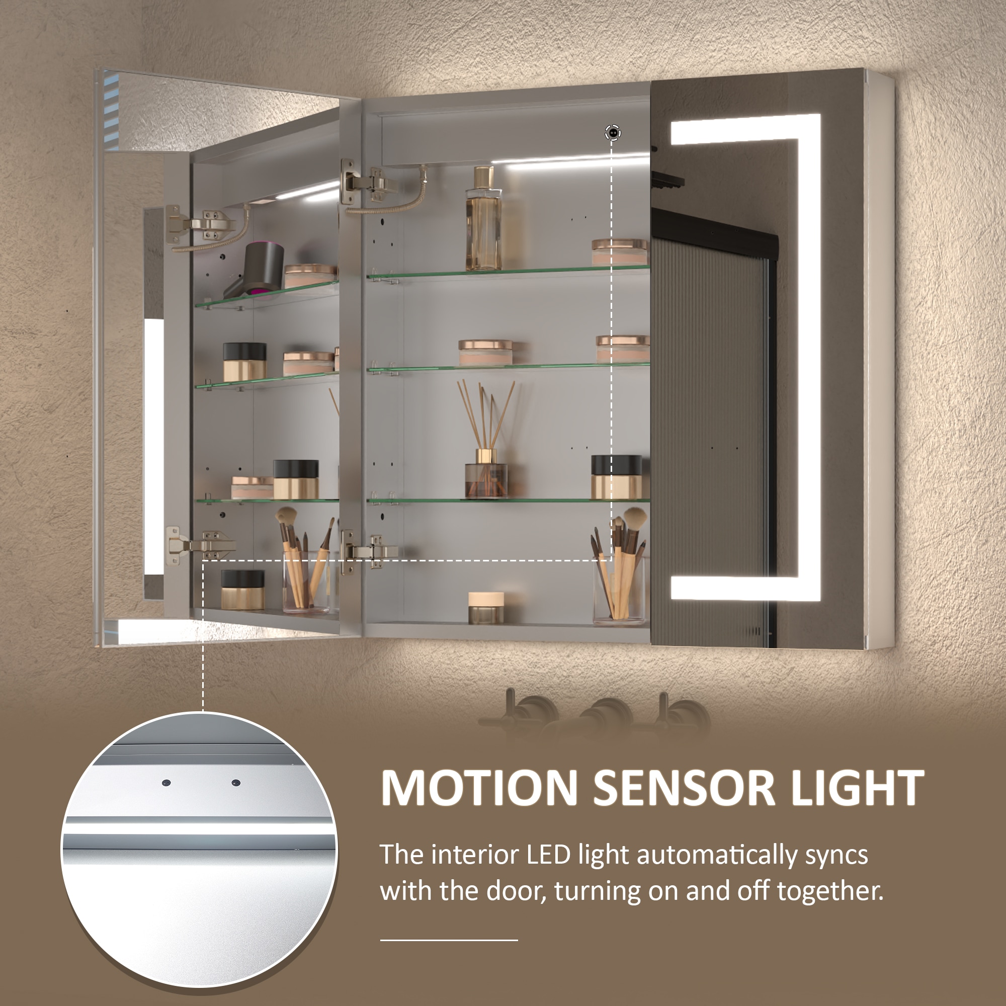 ExBrite LWSDHMC3030V3 Bathroom-Medicine-Cabinets - View #9