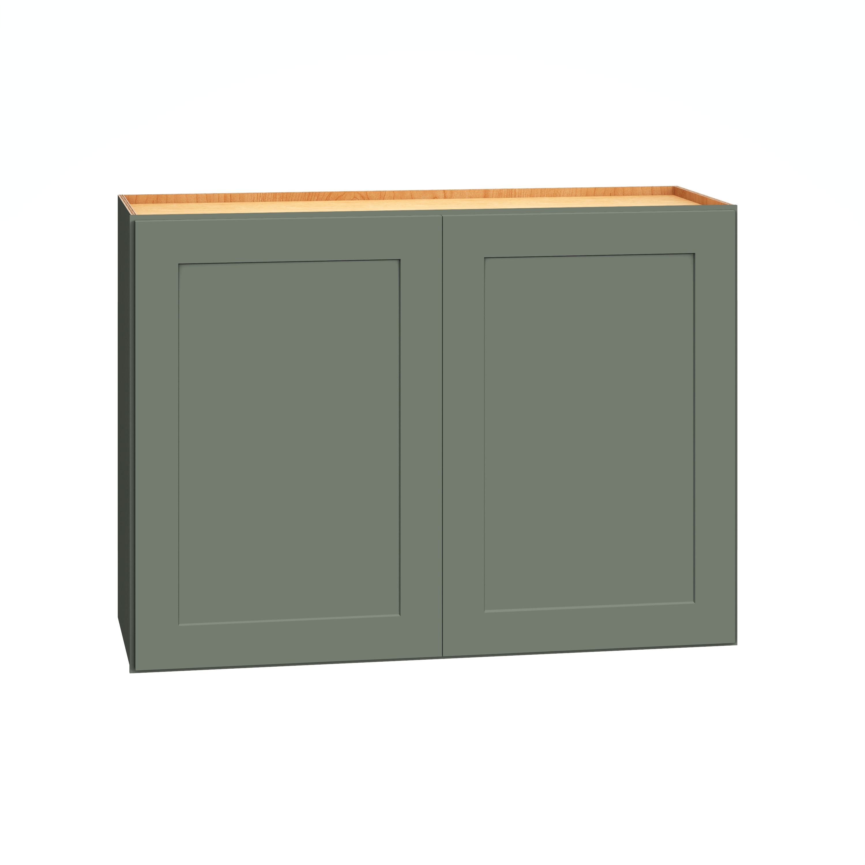 Diamond Express 61H-W3324 Jamestown 33-in W x 24-in H x 12-in D Retreat Green Wall Fully assembled Plywood Cabinet (Recessed Panel Shaker)