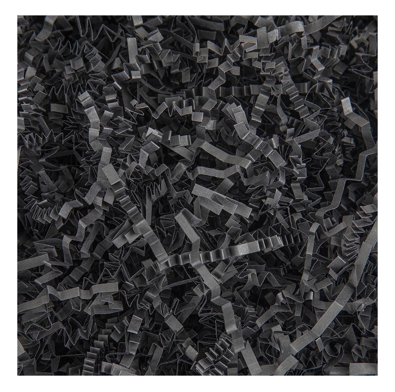 Etokfoks Black Crinkle Cut Paper Shred 4 5 oz Packing Grass Cushion ...